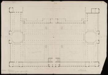 1862 International Exhibition, South Kensington, Ground plan, ca. 1861