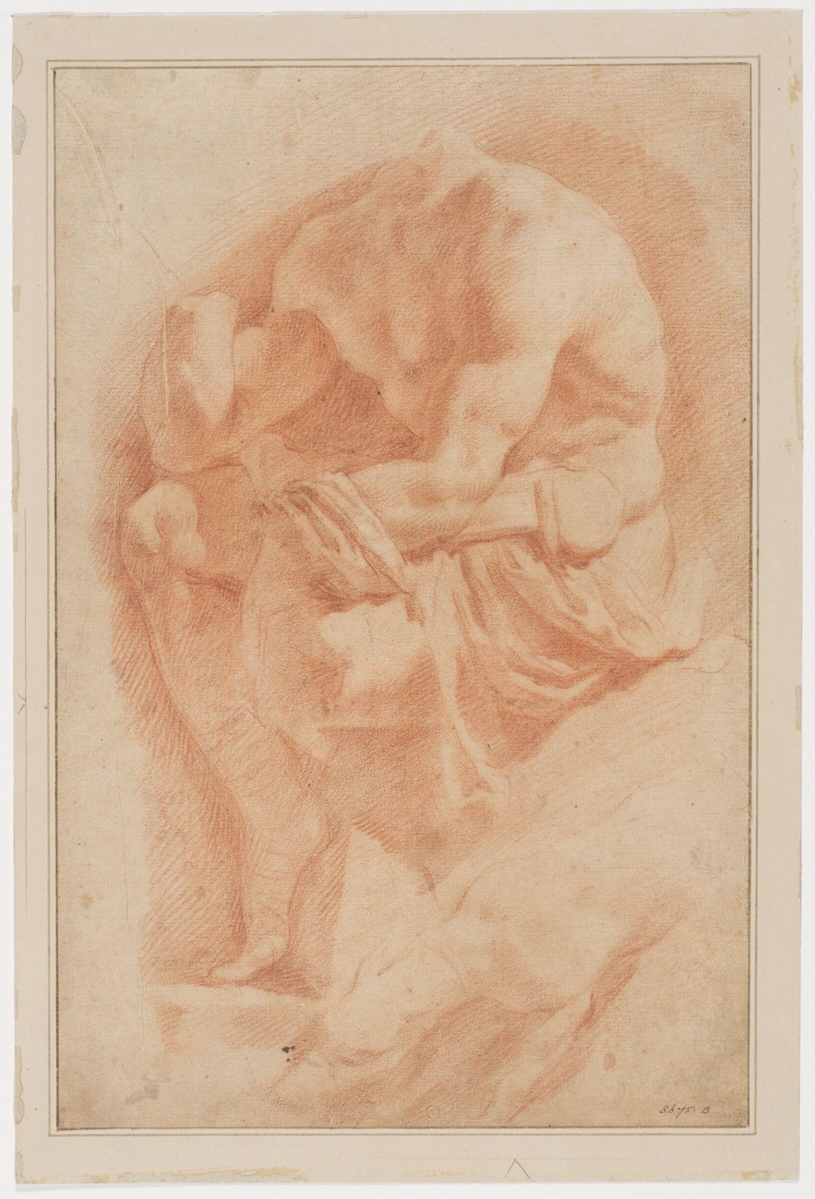 Study after an antique bas-relief: a youth seated beside a dog (his head, hands and one leg missing): perhaps a Meleager, Антон Доменико Габбиани, ок. 1672–1726