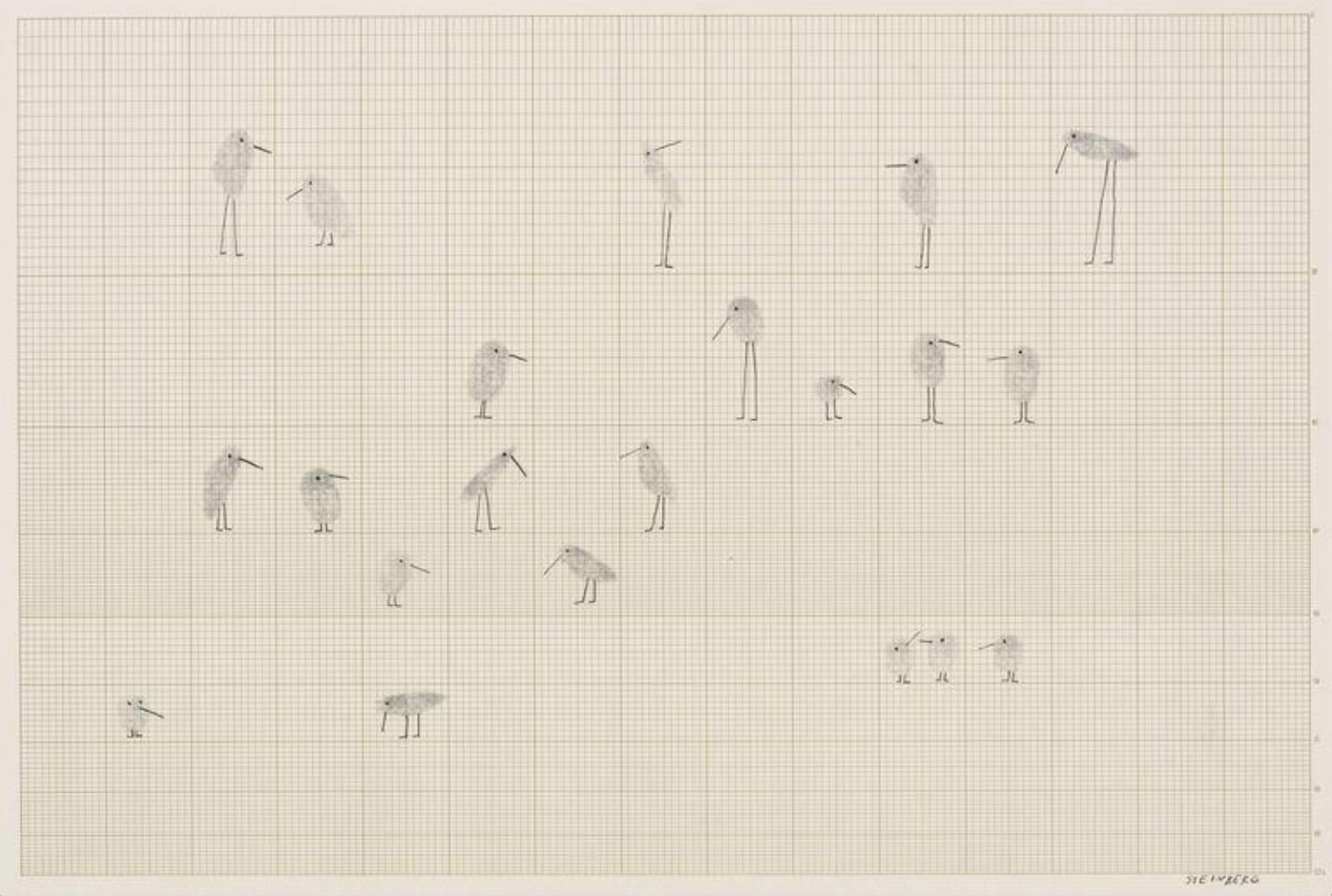 Birds, Saul Steinberg, 1950-52