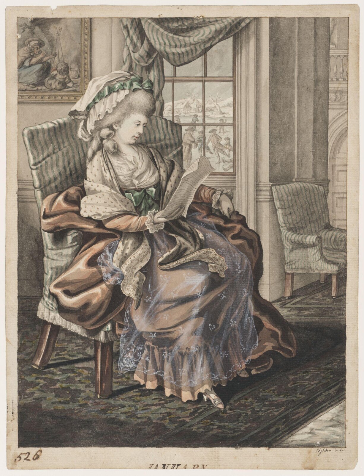 January, Robert Dighton, c.1785