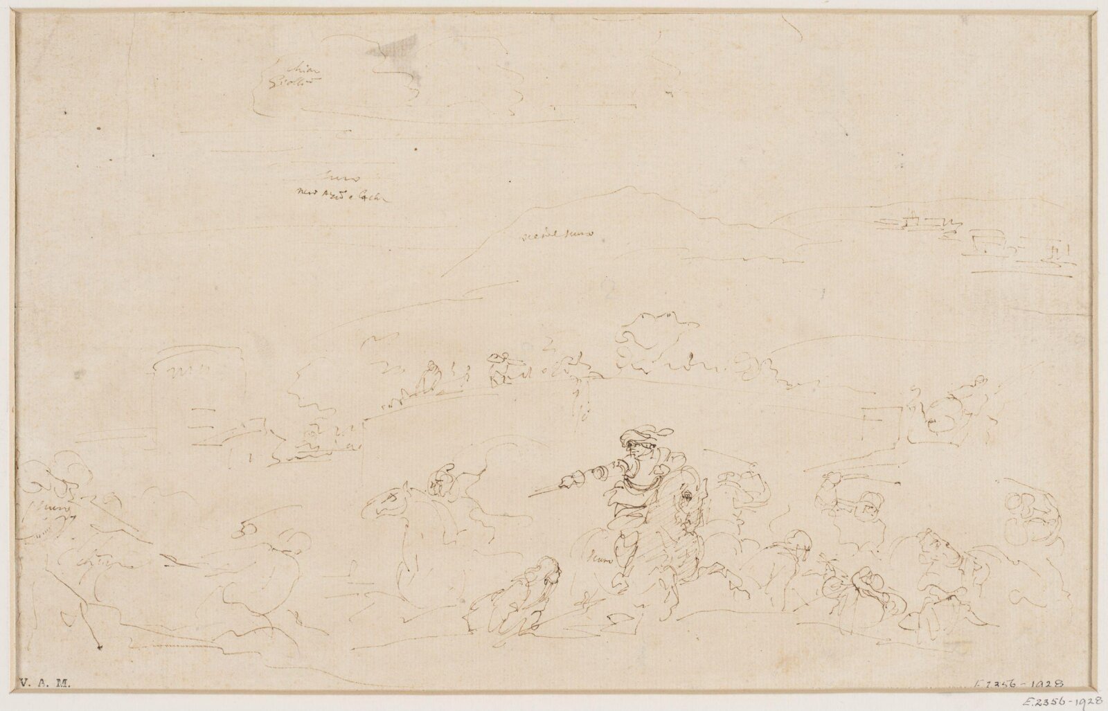 Drawing, Stefano della Bella, 17th century