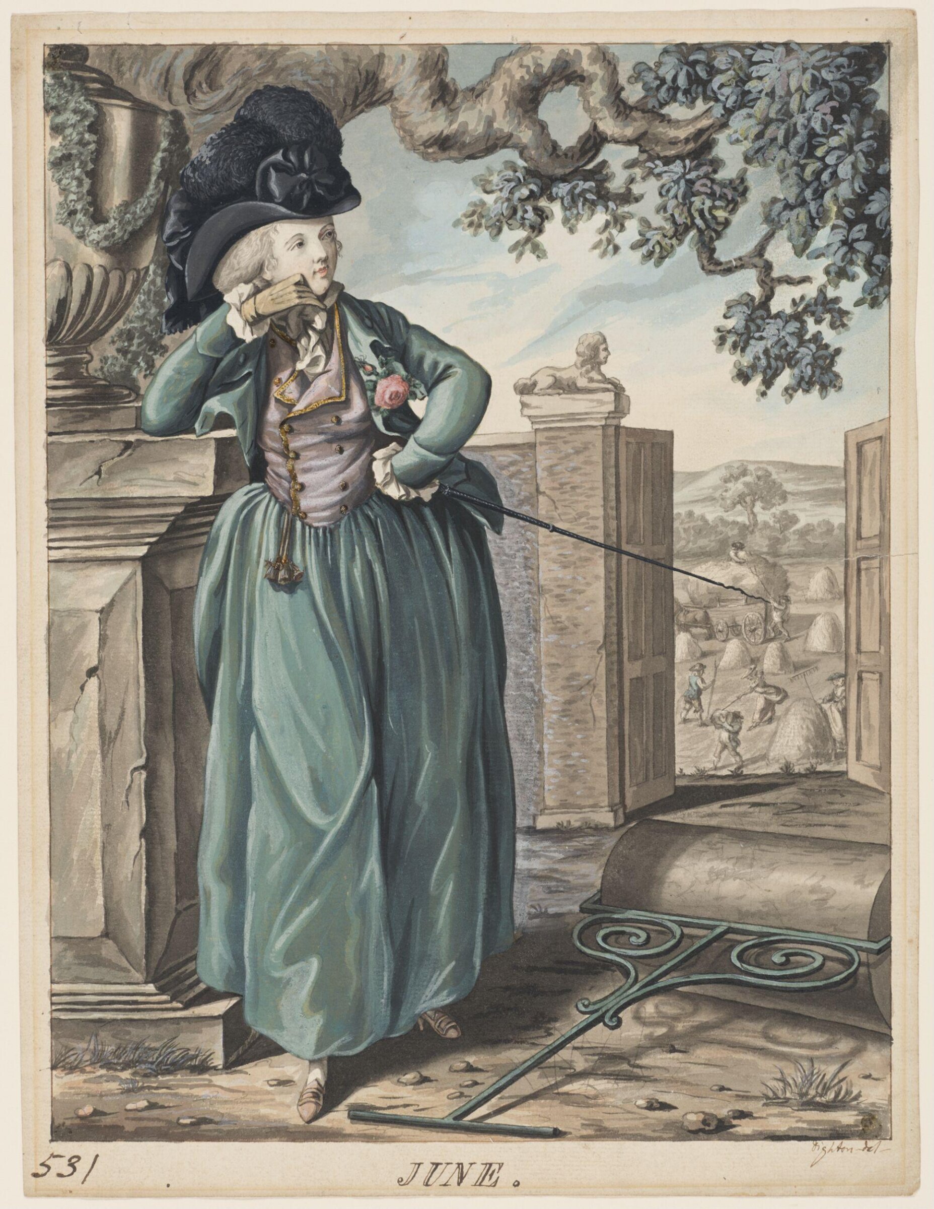 June, Robert Dighton, c.1785