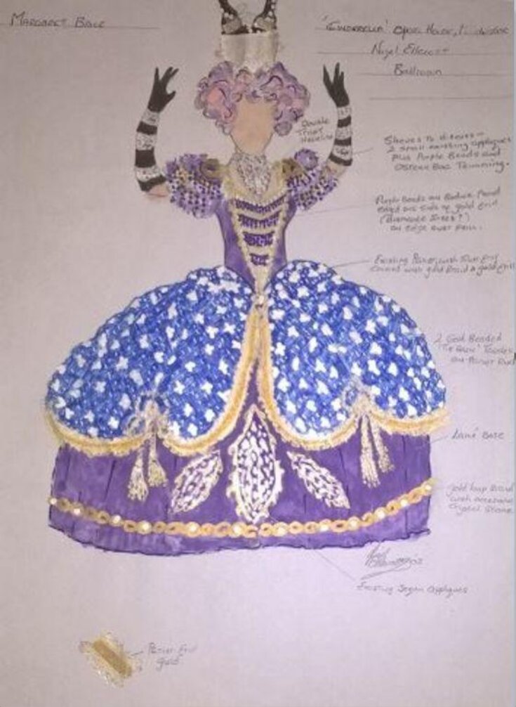 Costume design by Nigel Ellacott for an Ugly Sister in Cinderella top image
