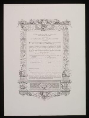 Certificate for Art-Instruction