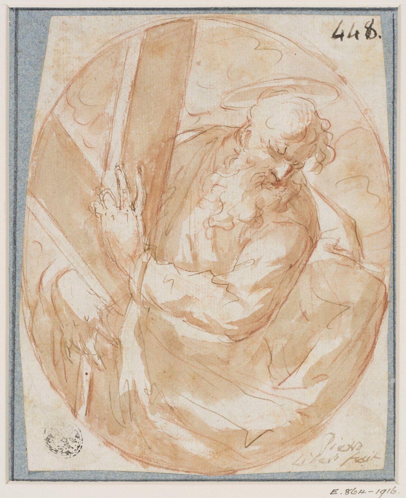 St Andrew Holding a Cross, early 18th century