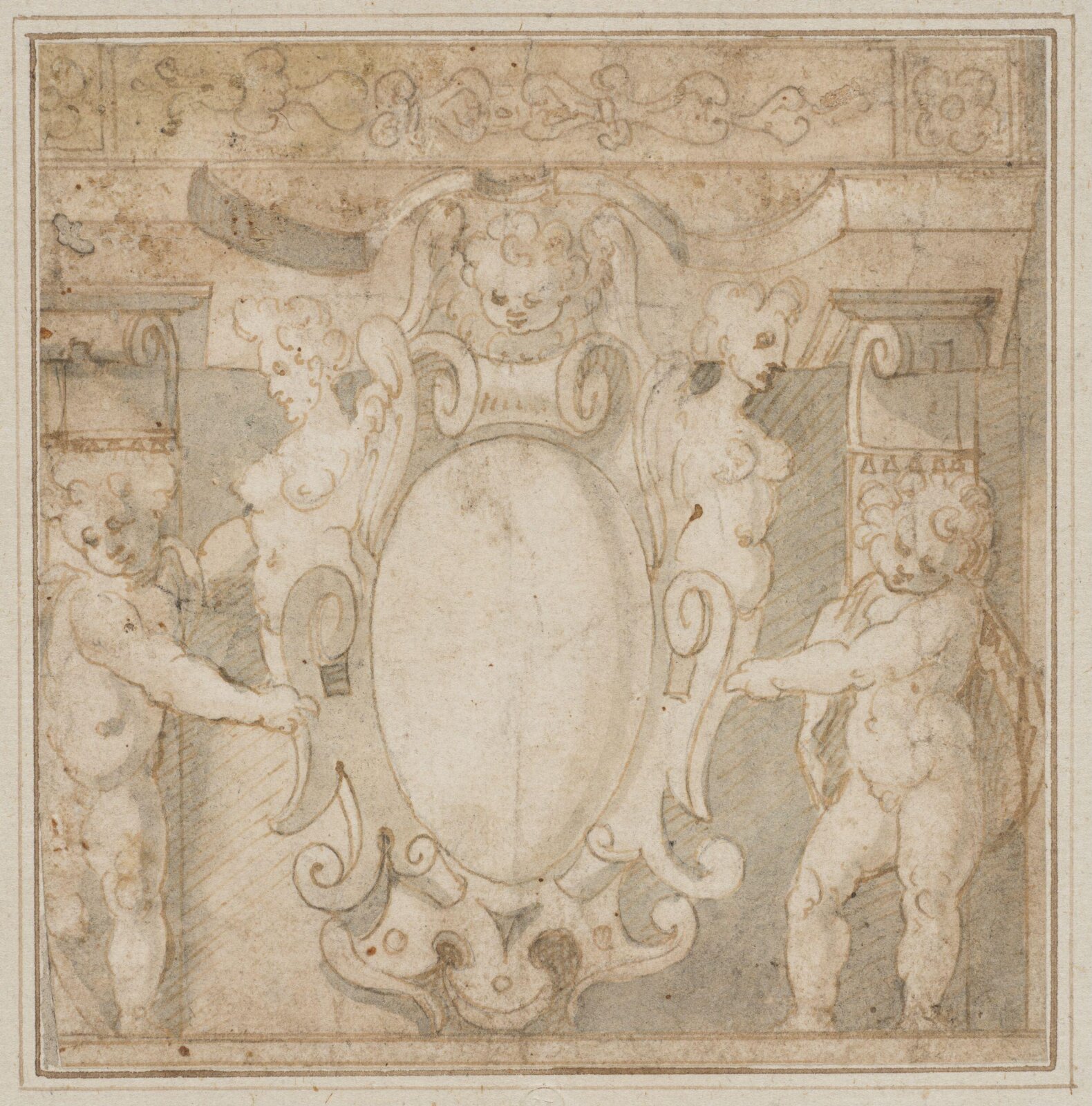Design for a frieze, late 16th century