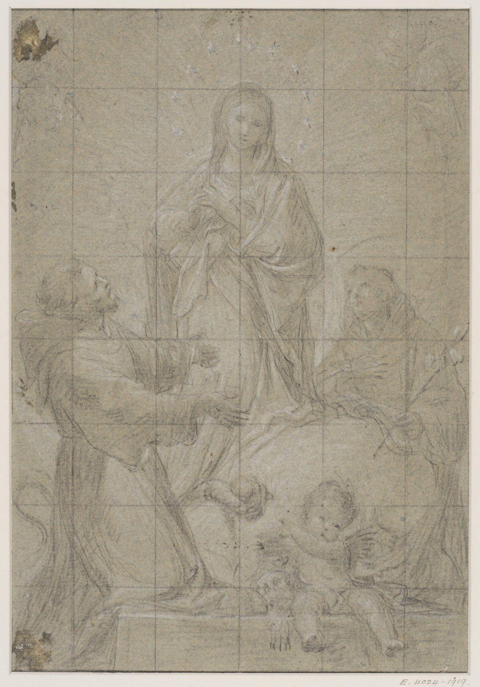 Saints adoring the Virgin Mary, Pietro Antonio da Pietri, 1663 - 1716