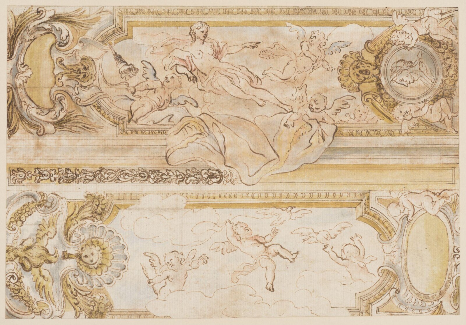 Designs for painted panels, Giacinto Calandrucci, ca. 1670-1700