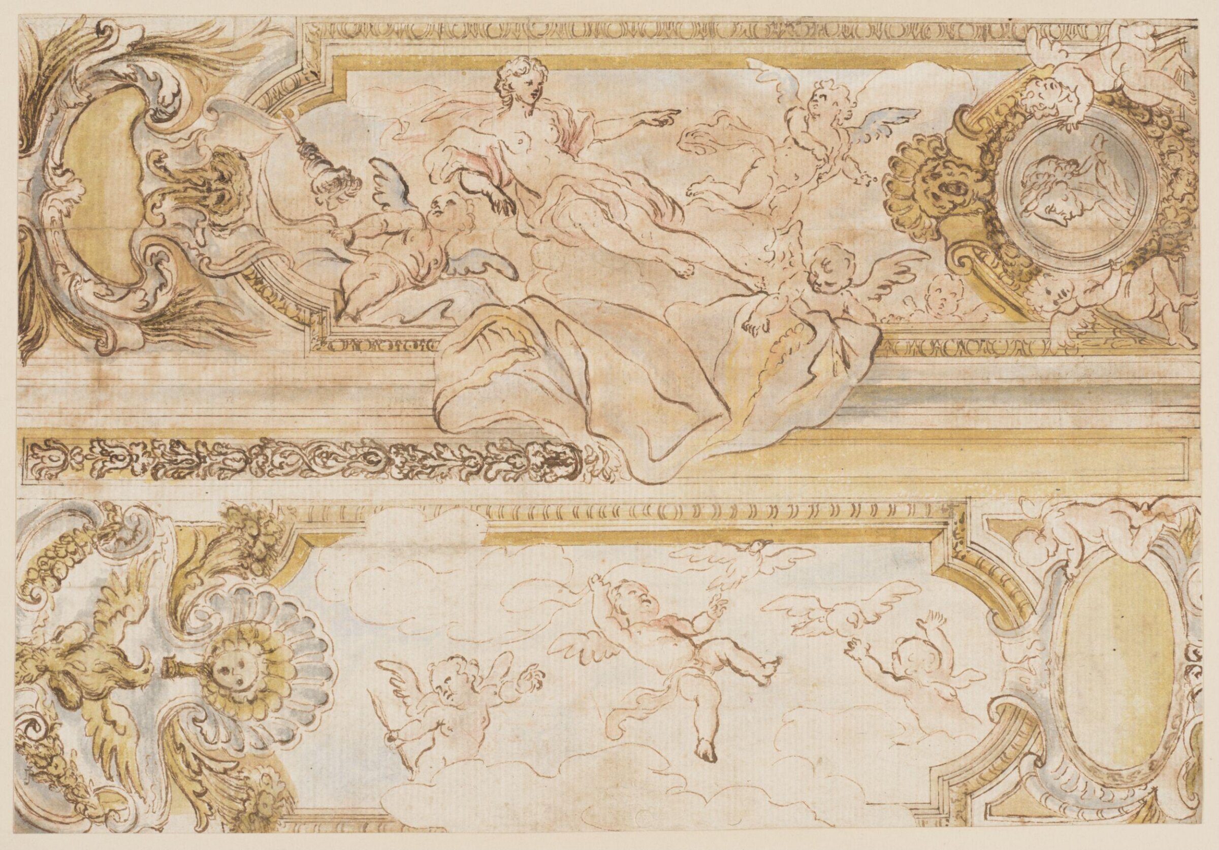 Designs for painted panels, Giacinto Calandrucci, ca. 1670-1700