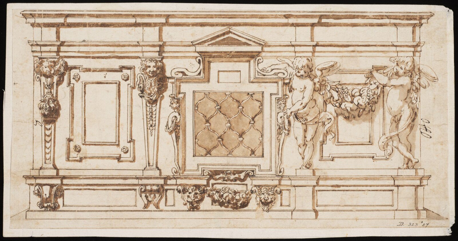 Design for a reliquary, late 16th century