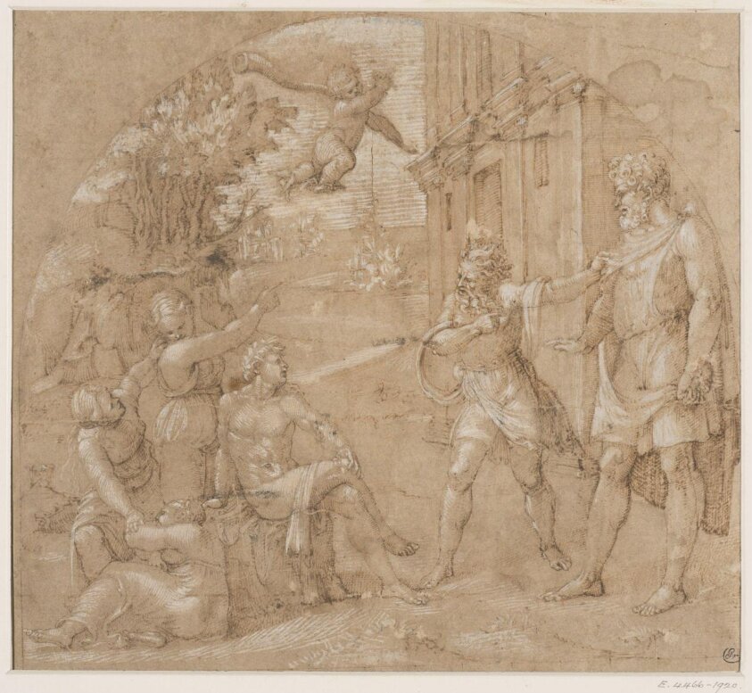 Mythological scene