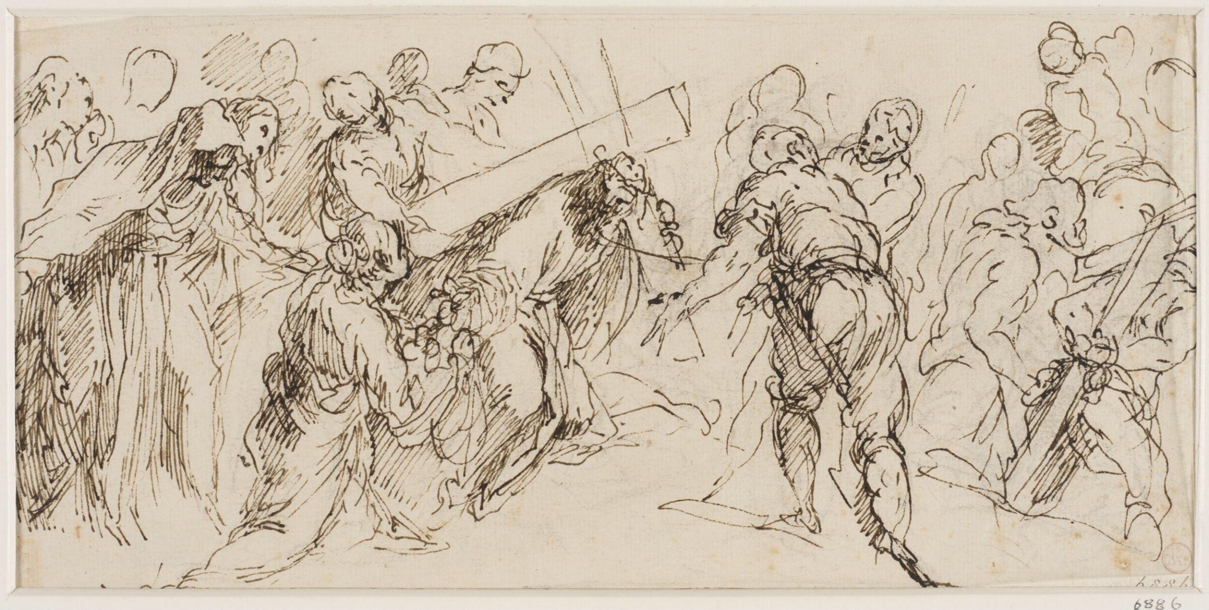 Christ carrying the Cross, Jacopo Il Giovane Palma, 1548-1628