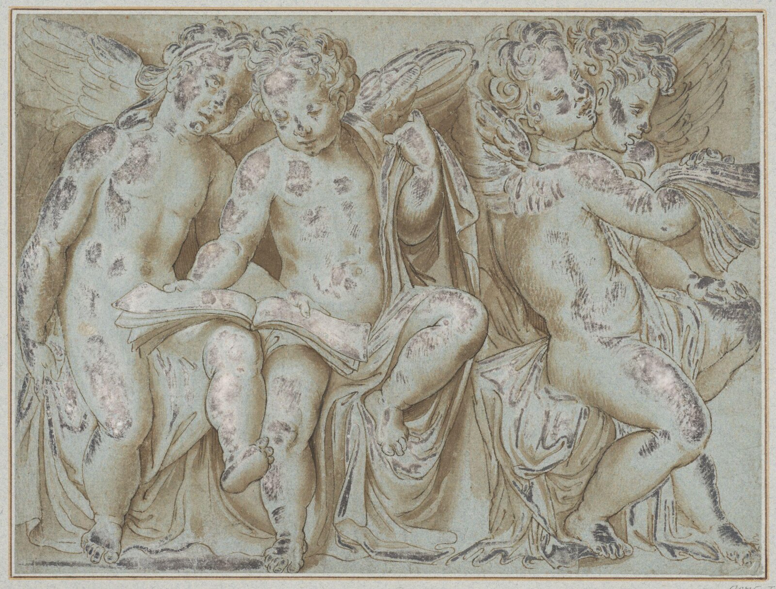Four seated putti, ca. 1530-1600