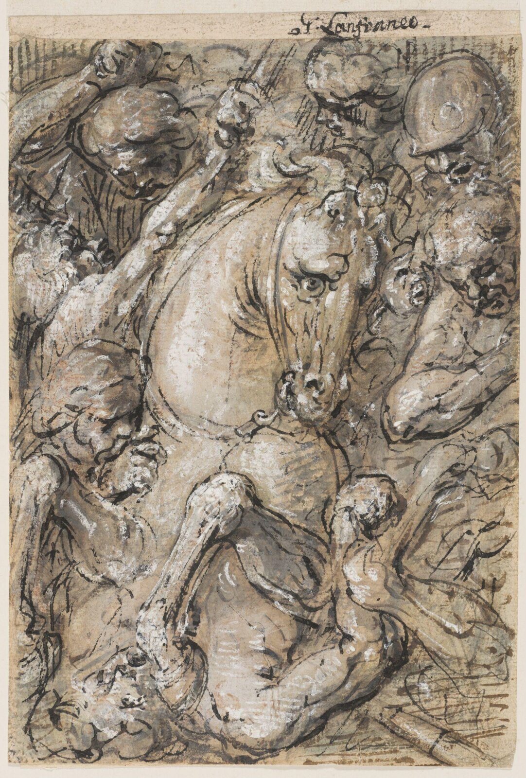 Fight Between Calvarly and Infantry, late 16th century