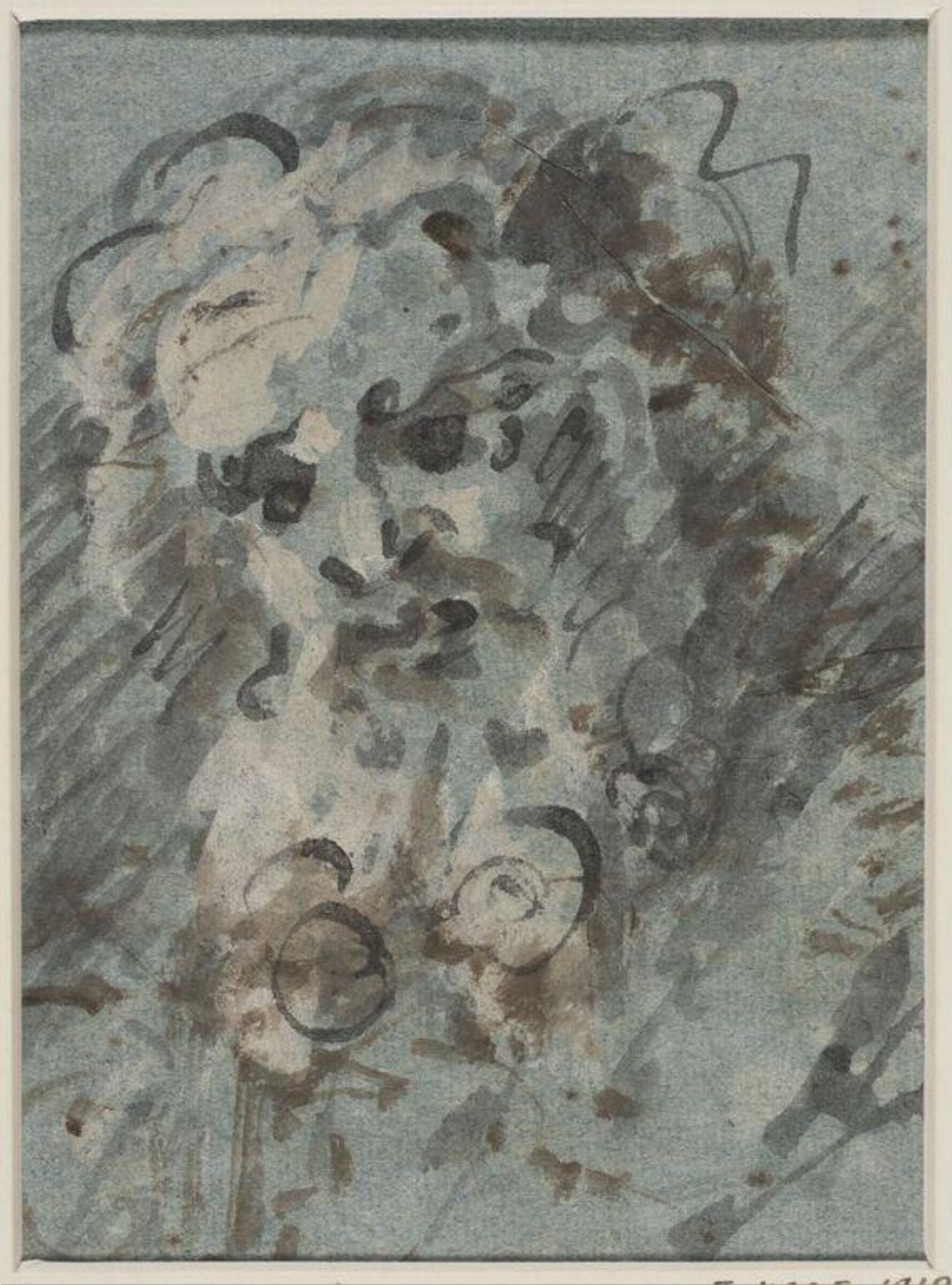 Head of a bearded man, Benjamin West, 1738-1820