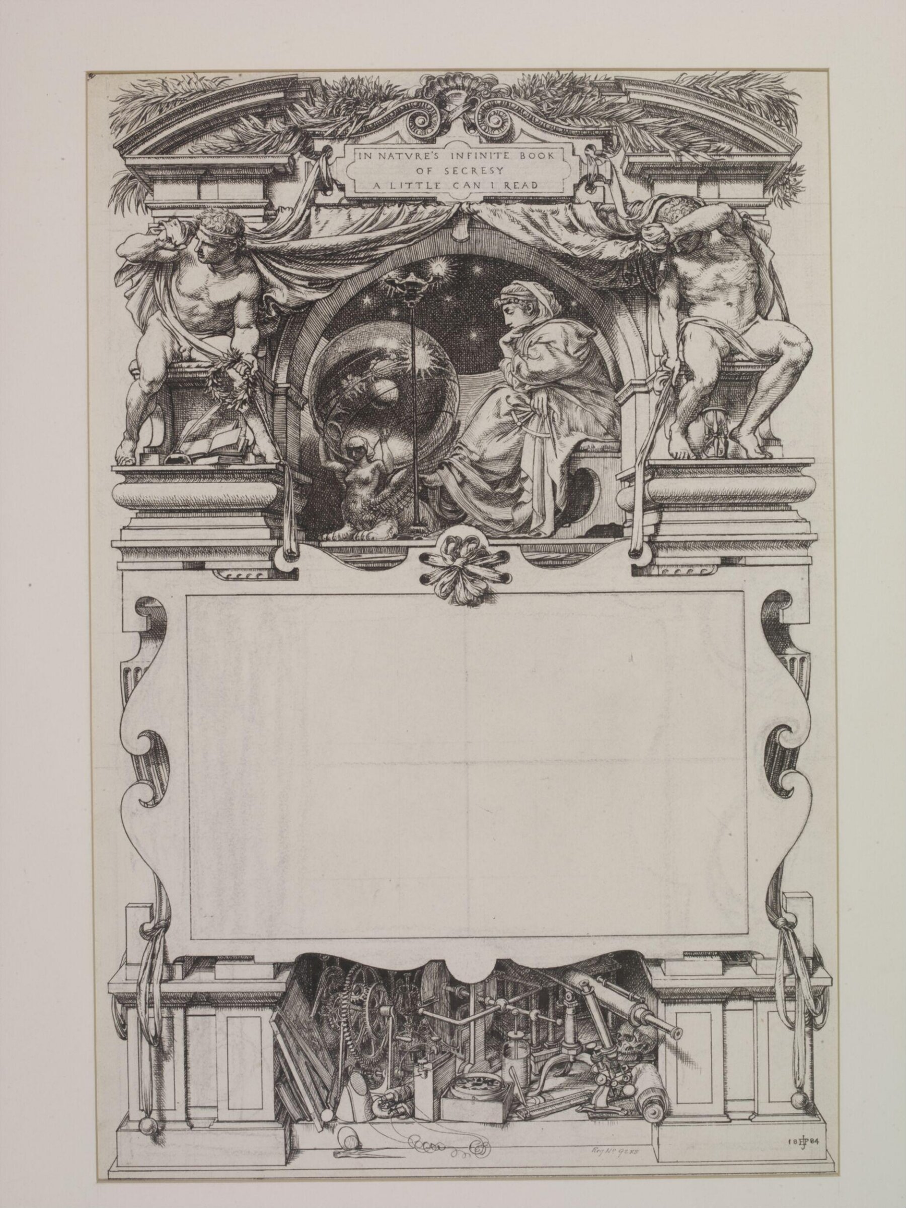 Design for a Science Certificate, Poynter, 1884