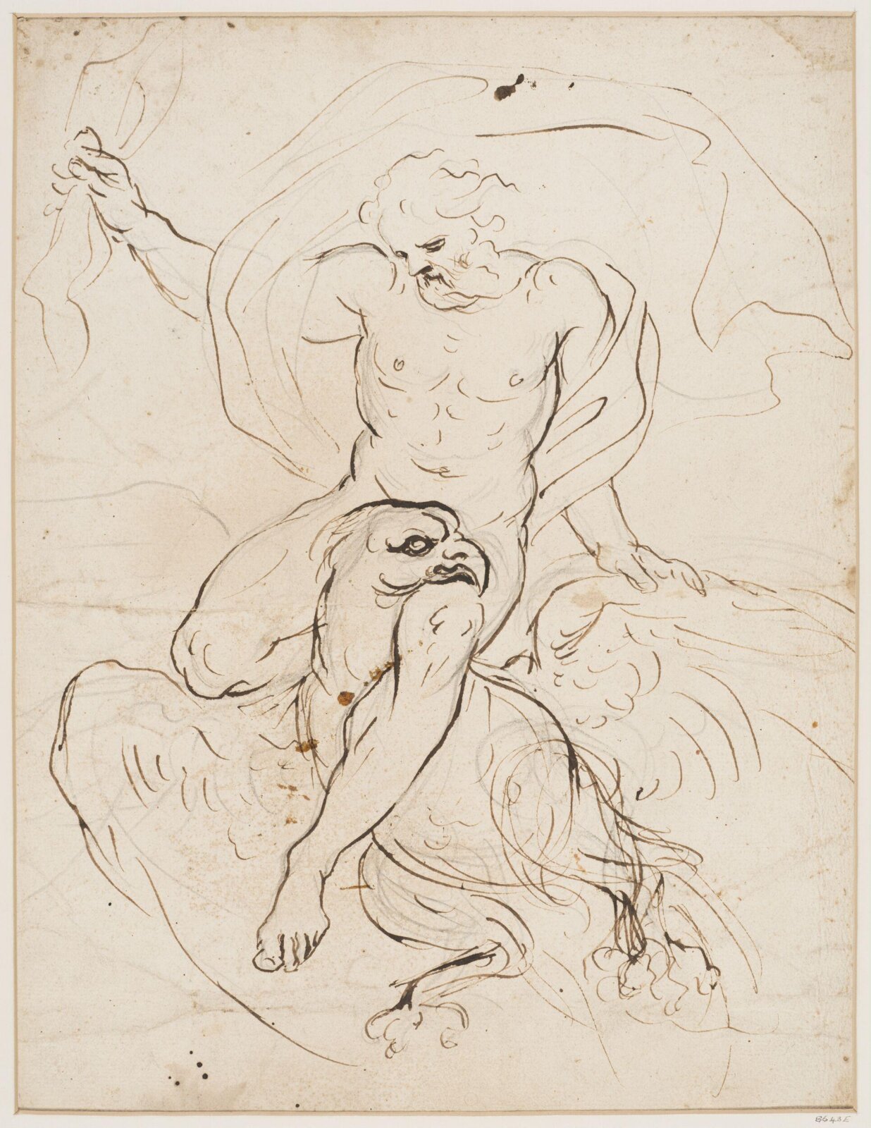 Jupiter riding on an eagle, Luca Giordano, 1632-1705