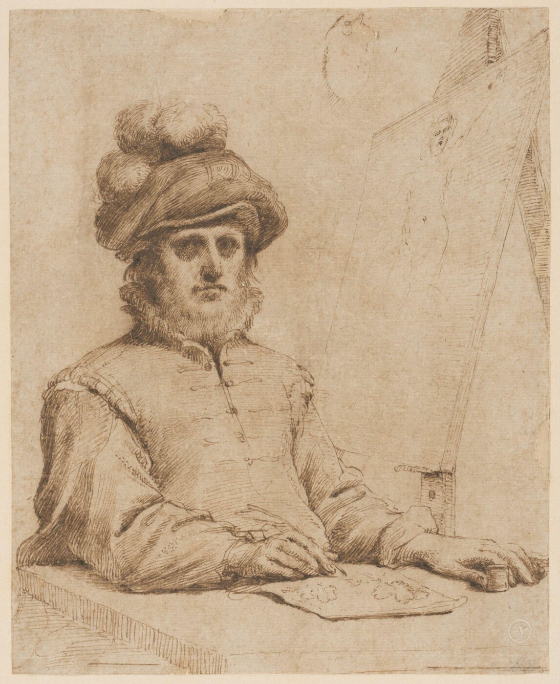 Guercino, Portrait of an artist