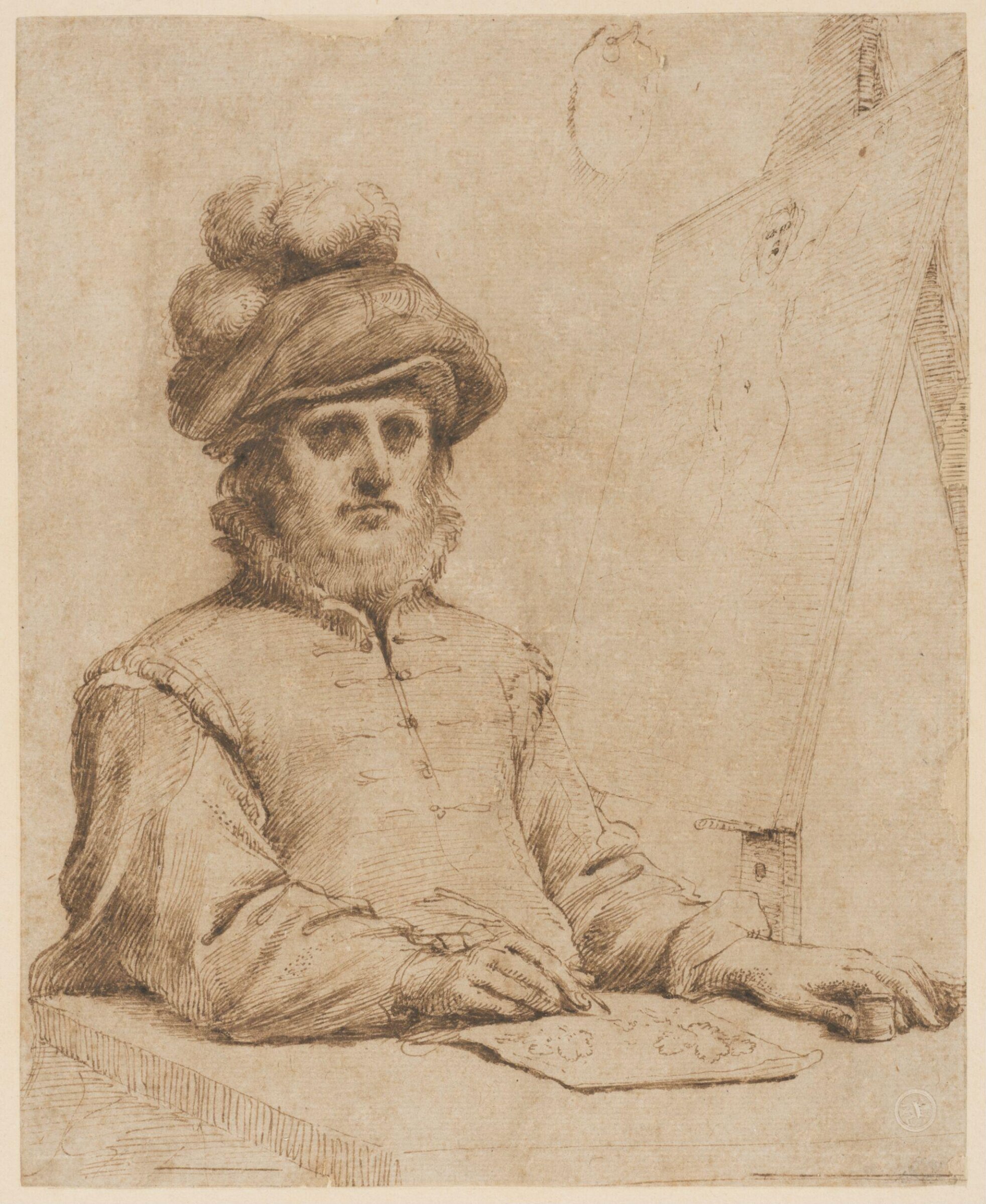 Portrait of an artist, Guercino, ca. 1600-1666