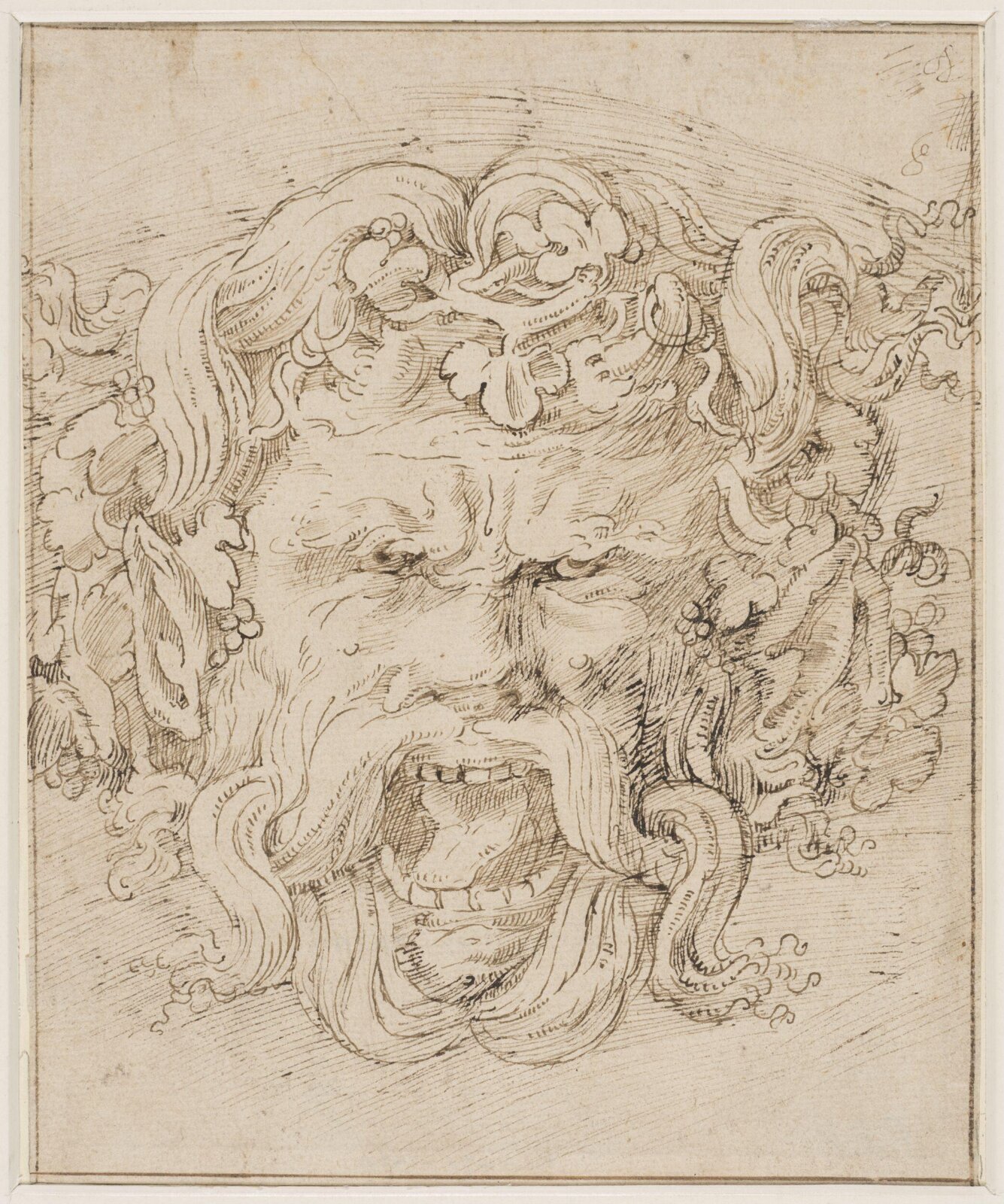 A grotesque mask, mid 16th century