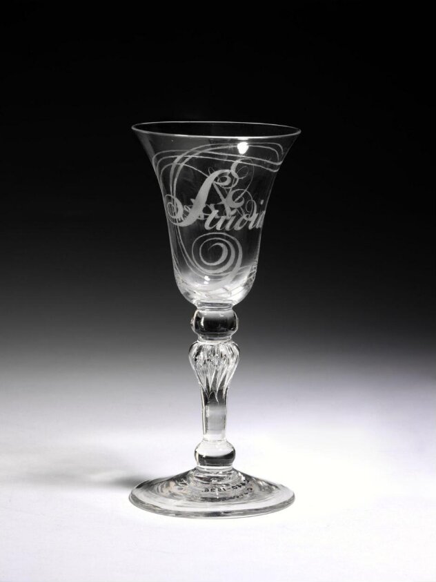 Wine glass (1765) by Jan van Lokhorst
