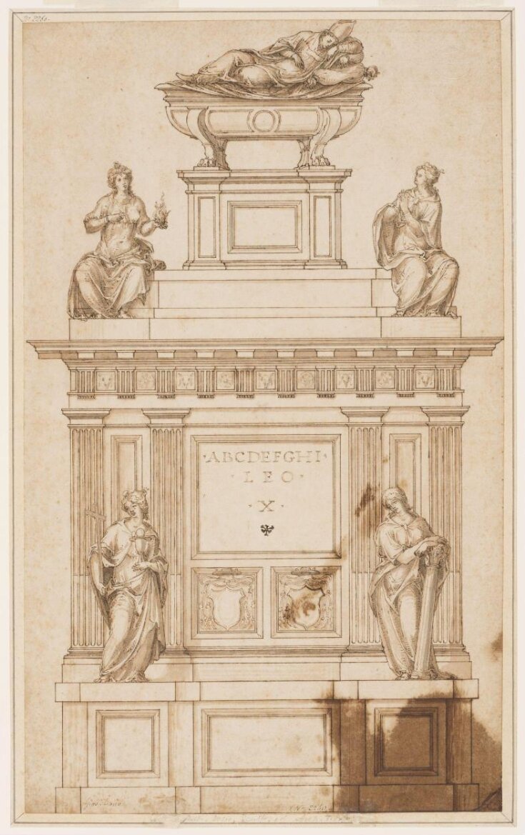 Design for a tomb for Pope Leo X top image