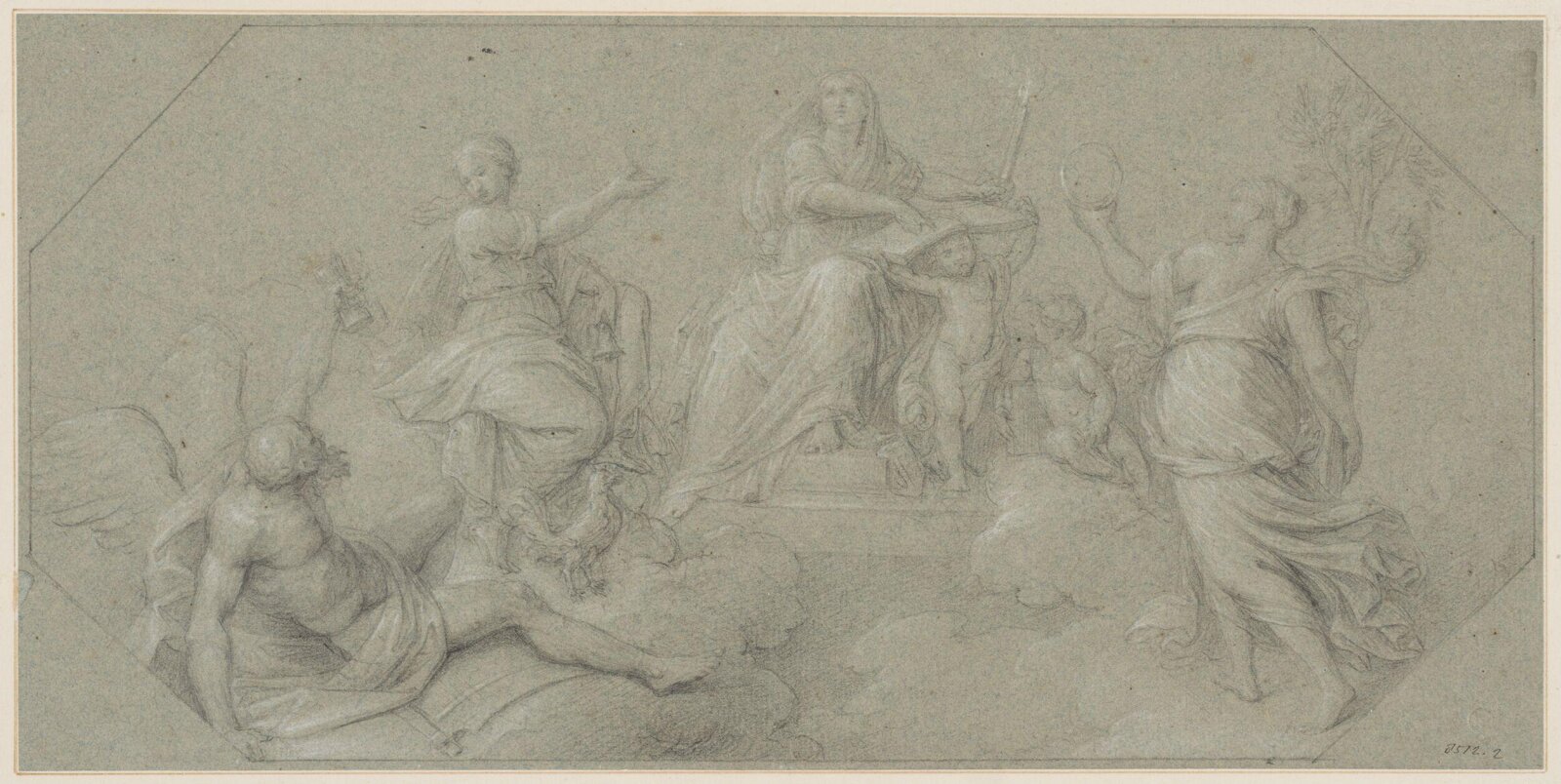 Allegorical scene, Stefano Pozzo, 1707-1768