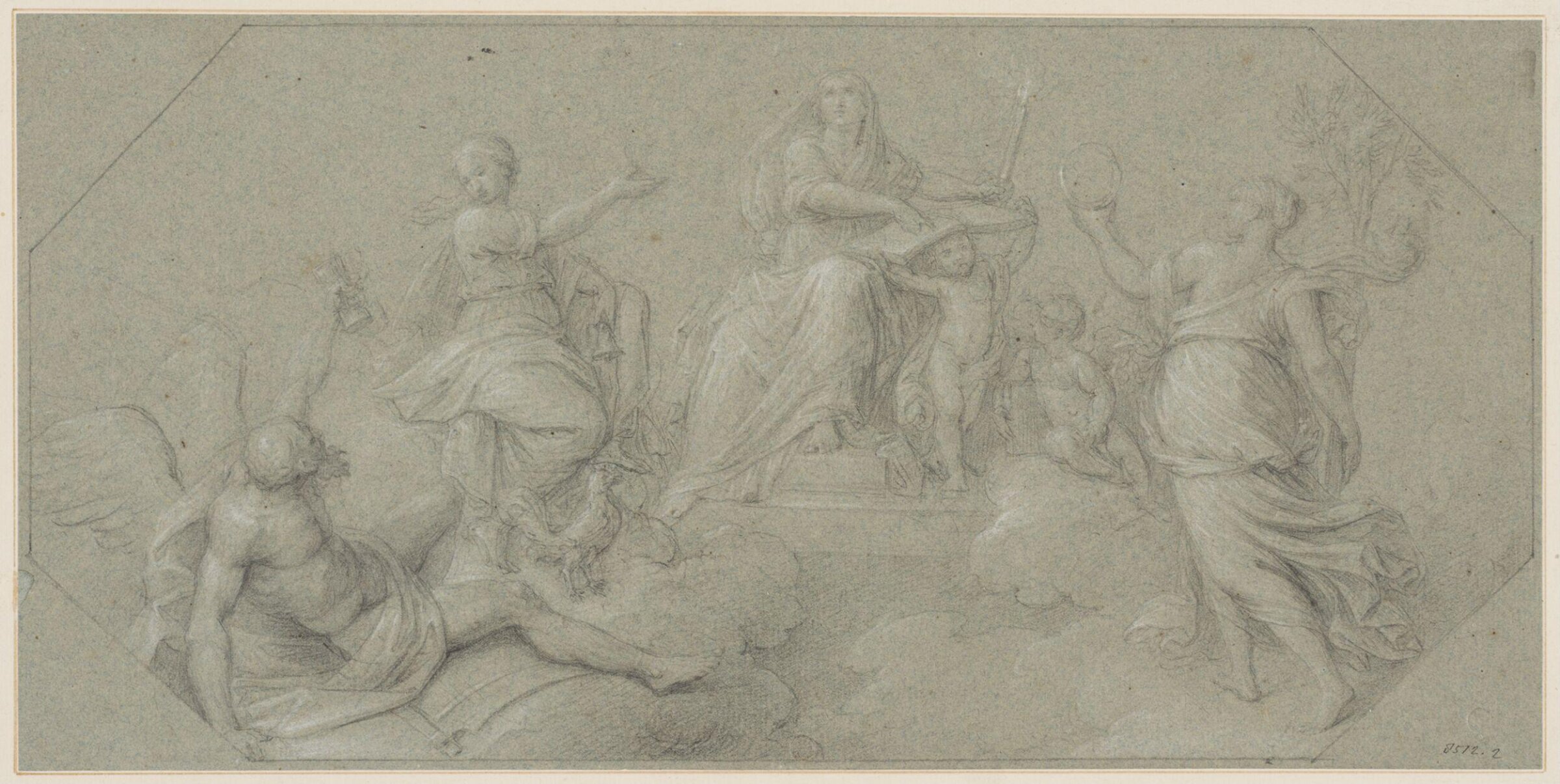 Allegorical scene, Stefano Pozzo, 1707-1768