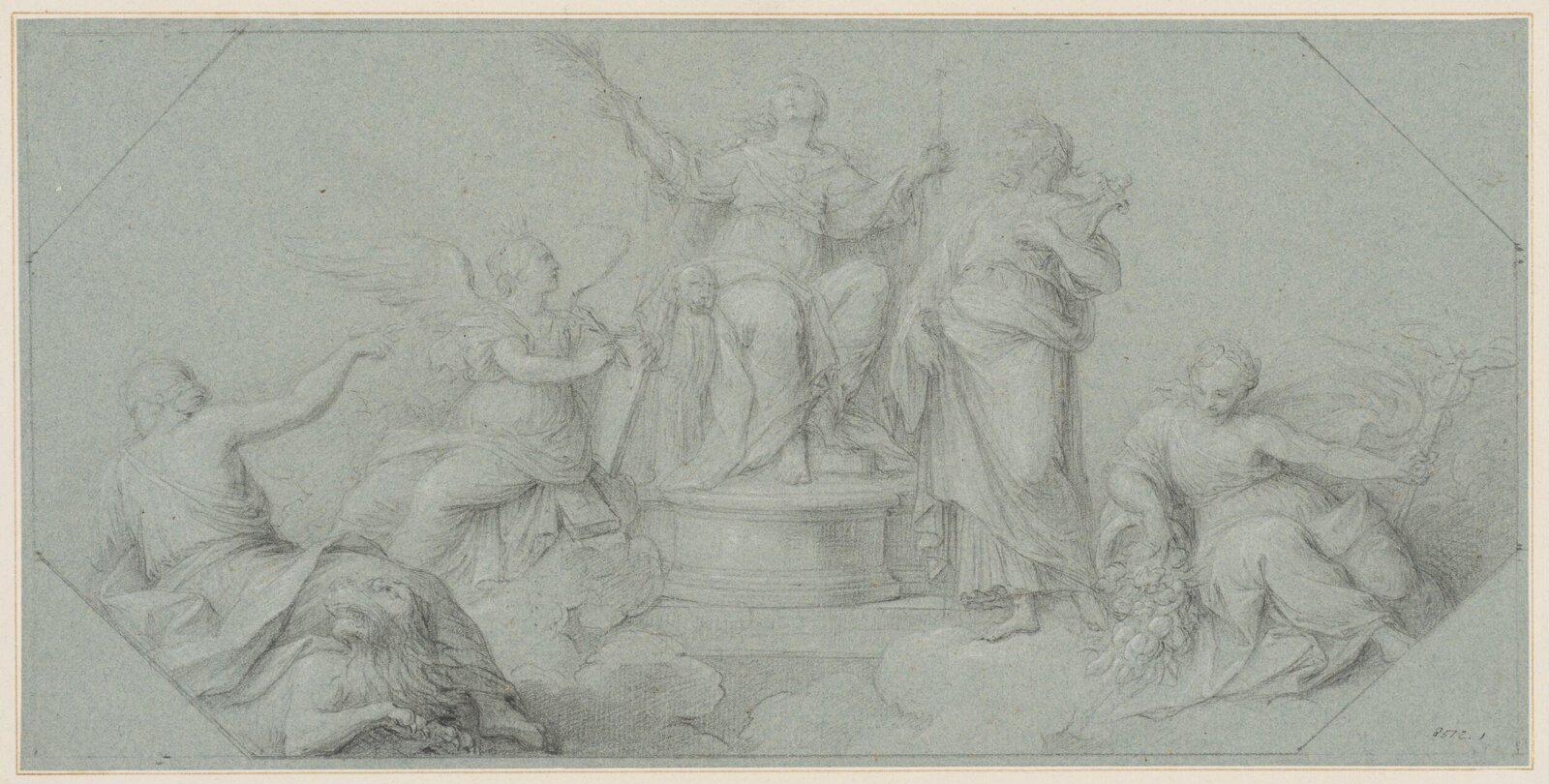 Allegorical scene, Stefano Pozzo, 1707-1768