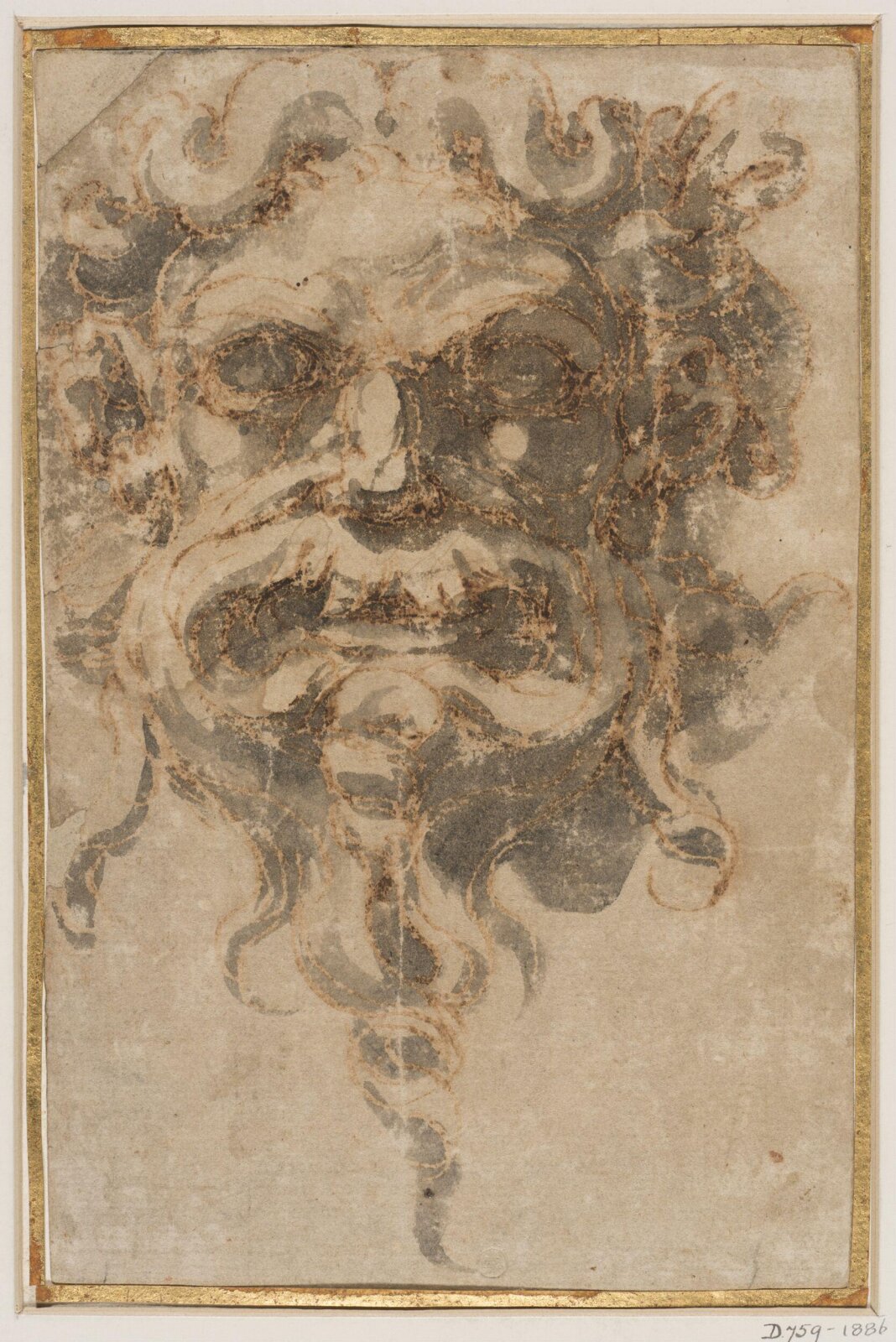 A Grotesque Mask, Perino del Vaga, 1501-47
