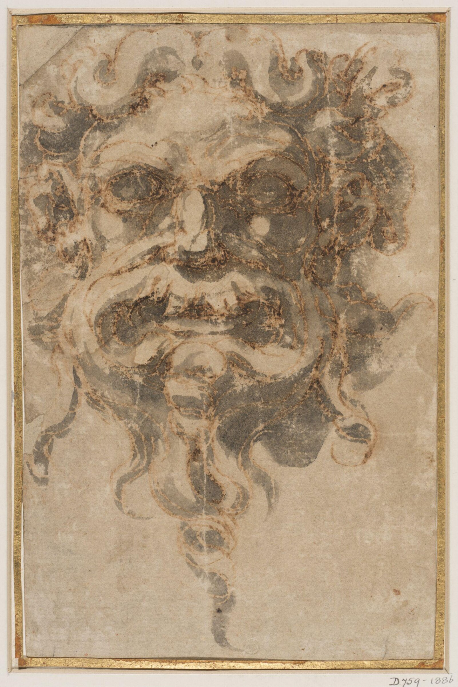 A Grotesque Mask, Perino del Vaga, 1501-47