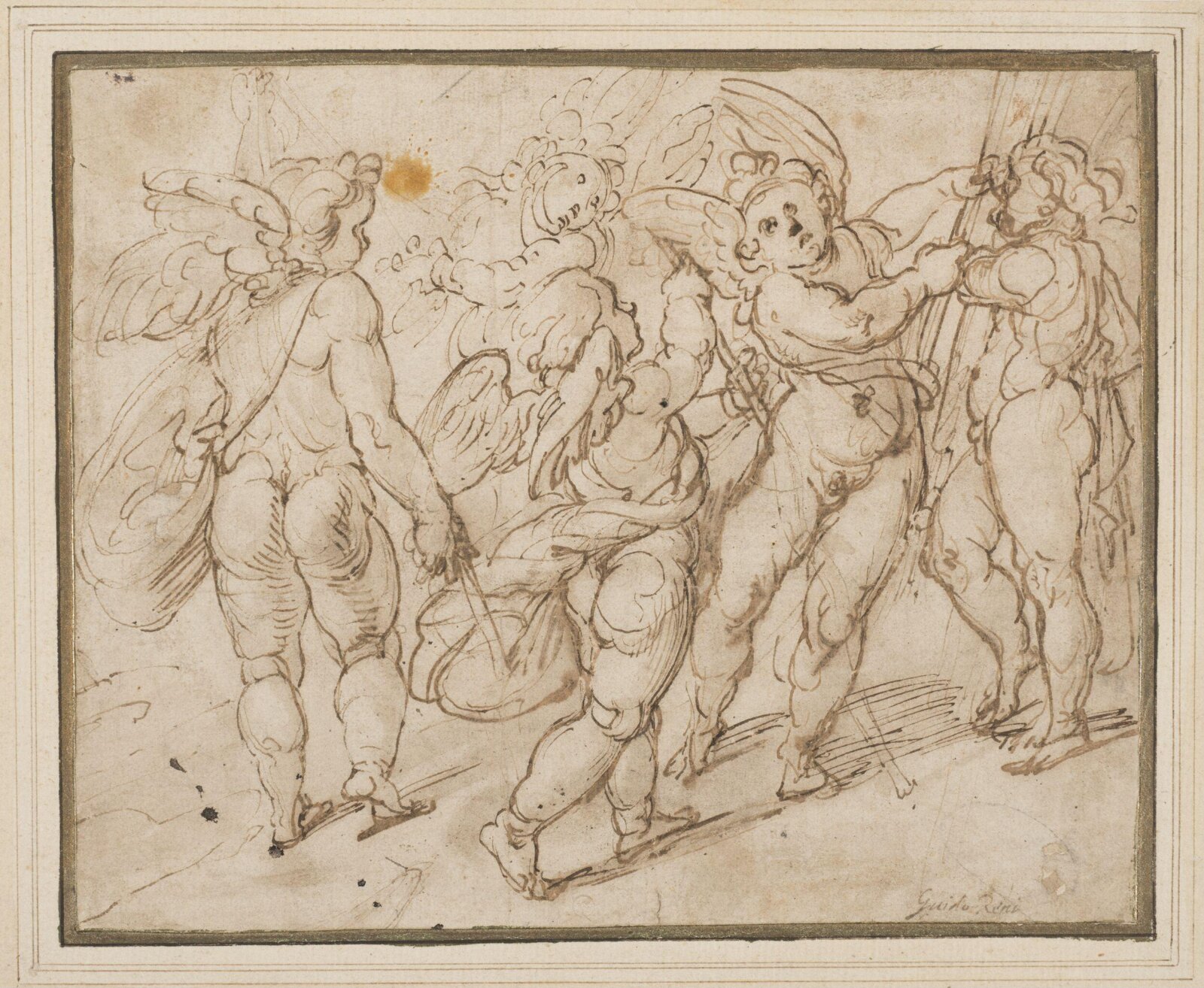 Playing putti, late 16th century