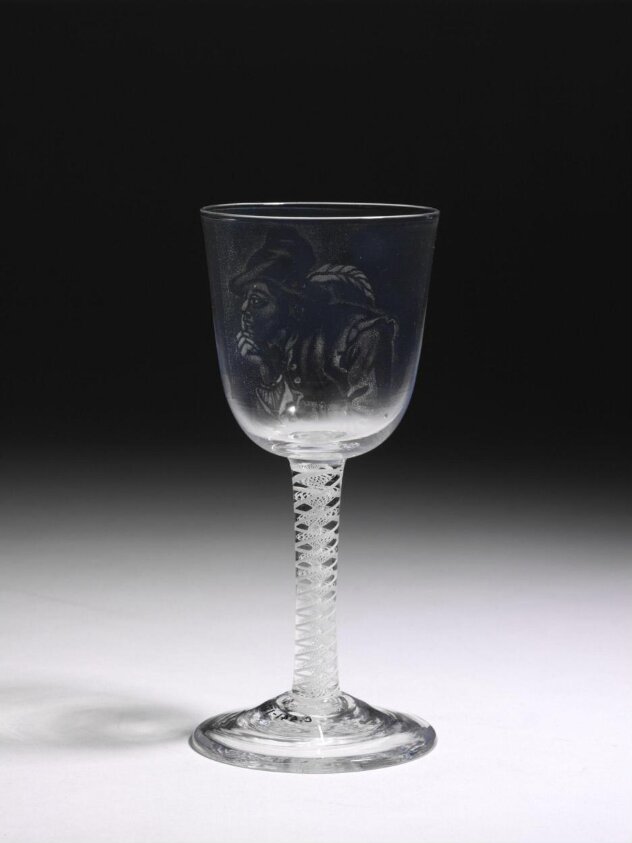 Wine glass (1770-1780) by Jacob Hoolaart