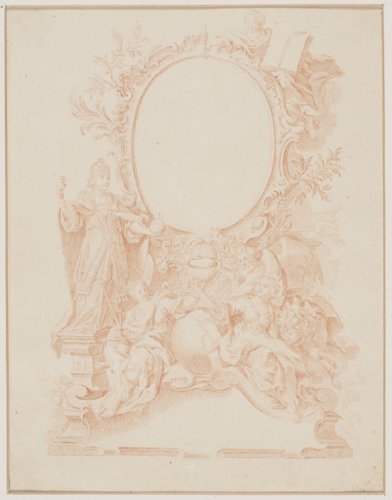 Drawing, attributed to François Boucher, 18th century