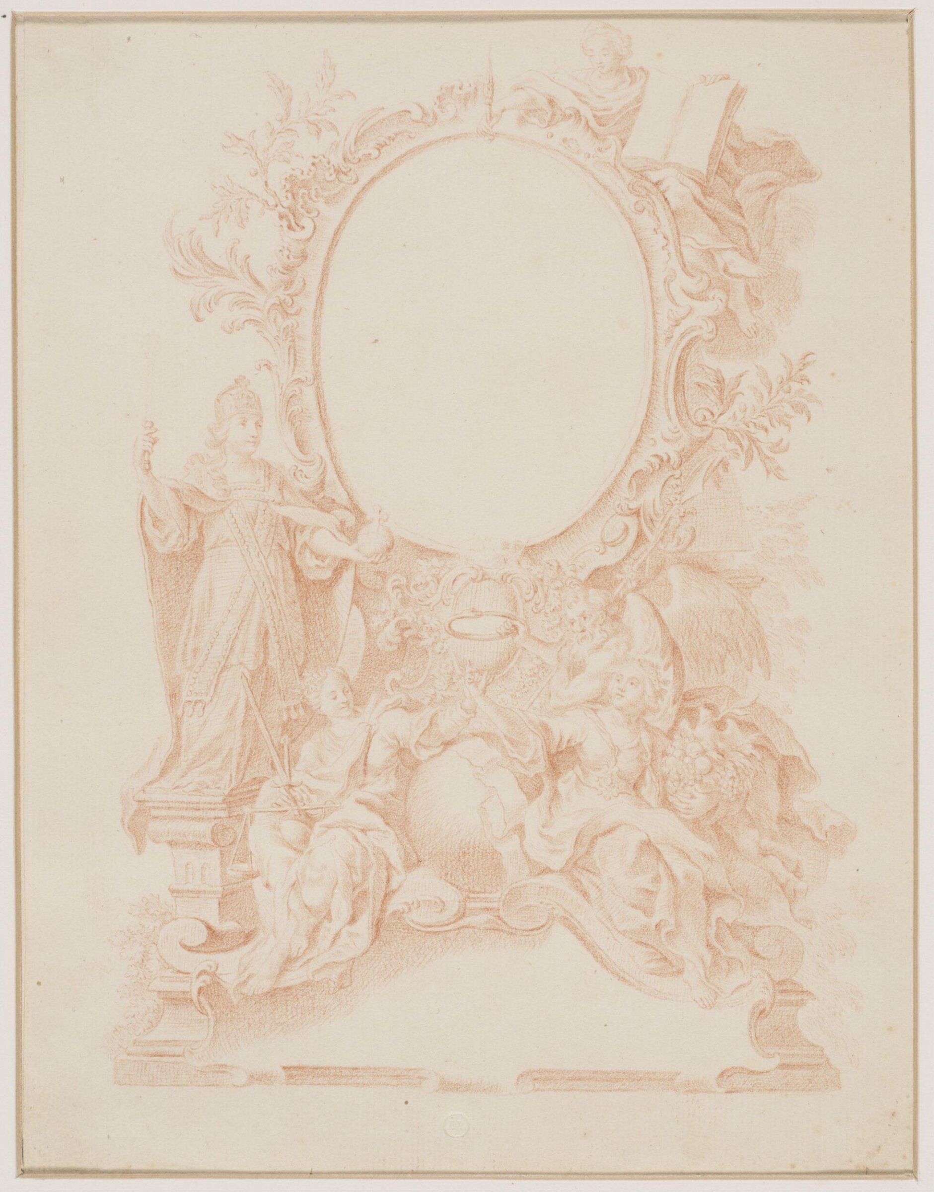 Drawing, attributed to François Boucher, 18th century