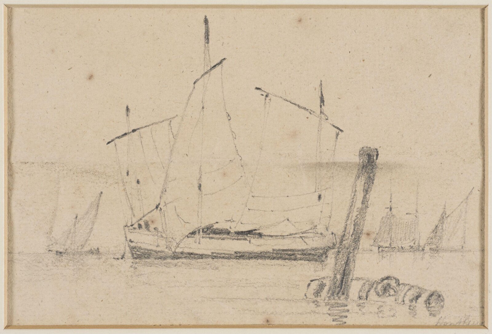 Honfleur, John Wright Oakes, 1850-75