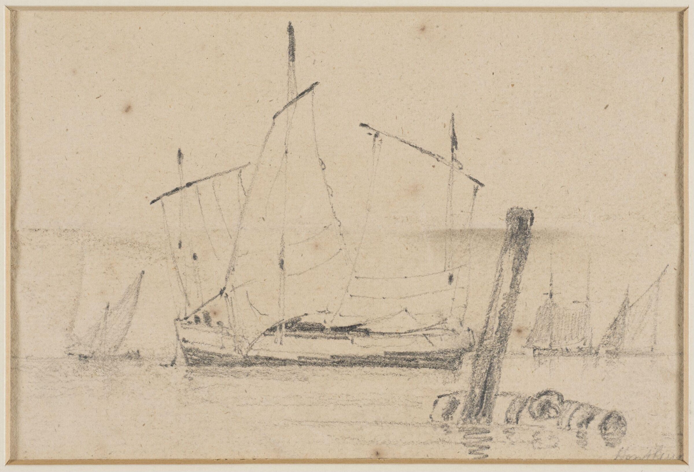 Honfleur, John Wright Oakes, 1850-75
