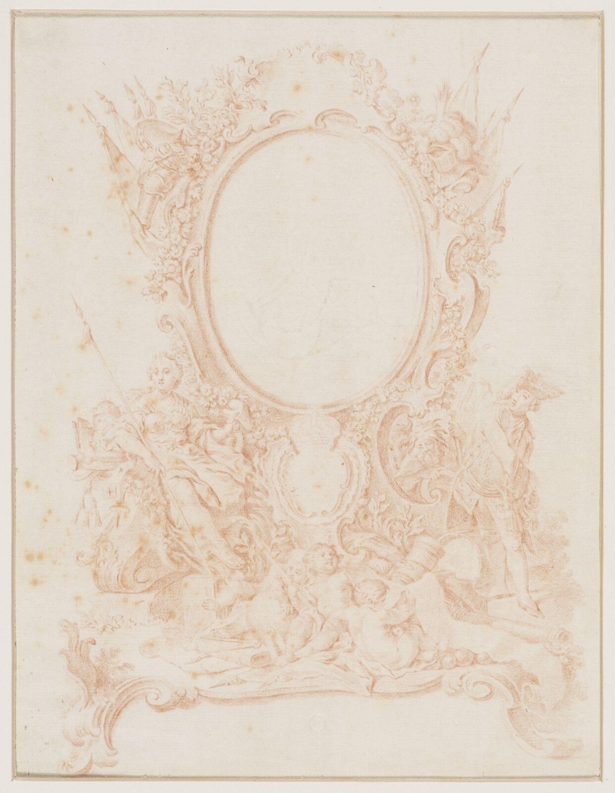Drawing, attributed to François Boucher, 18th century