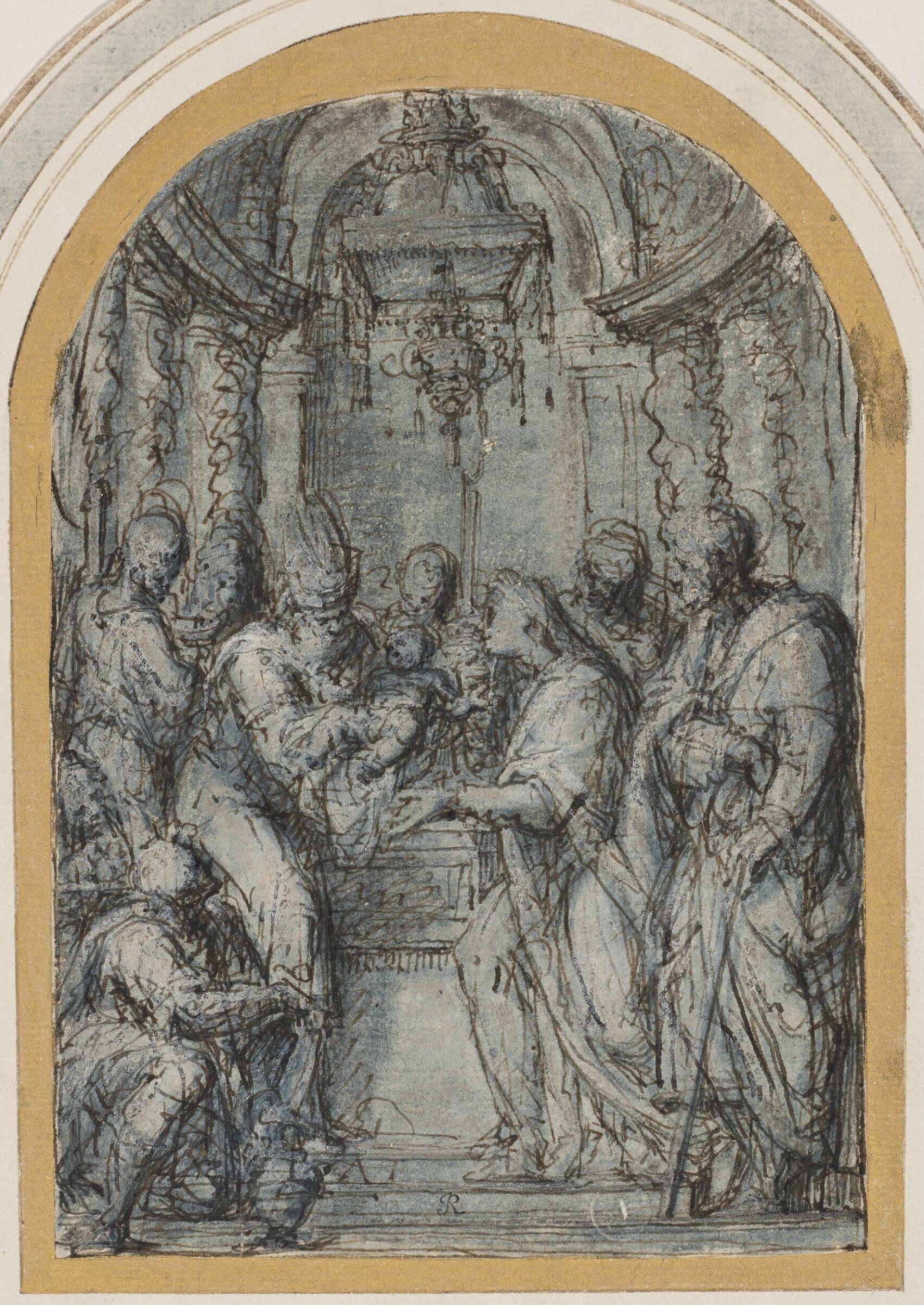 The Presentation of Christ in the Temple, Carlo Urbino, mid 16th century