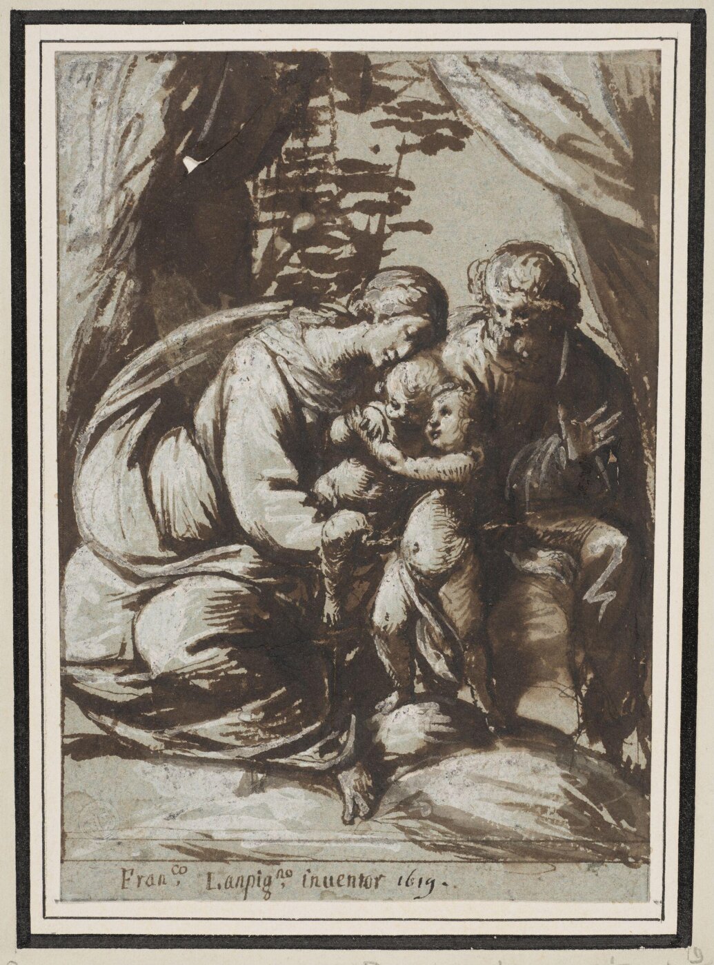 Unknown, The Holy Family and the infant St John the Baptist