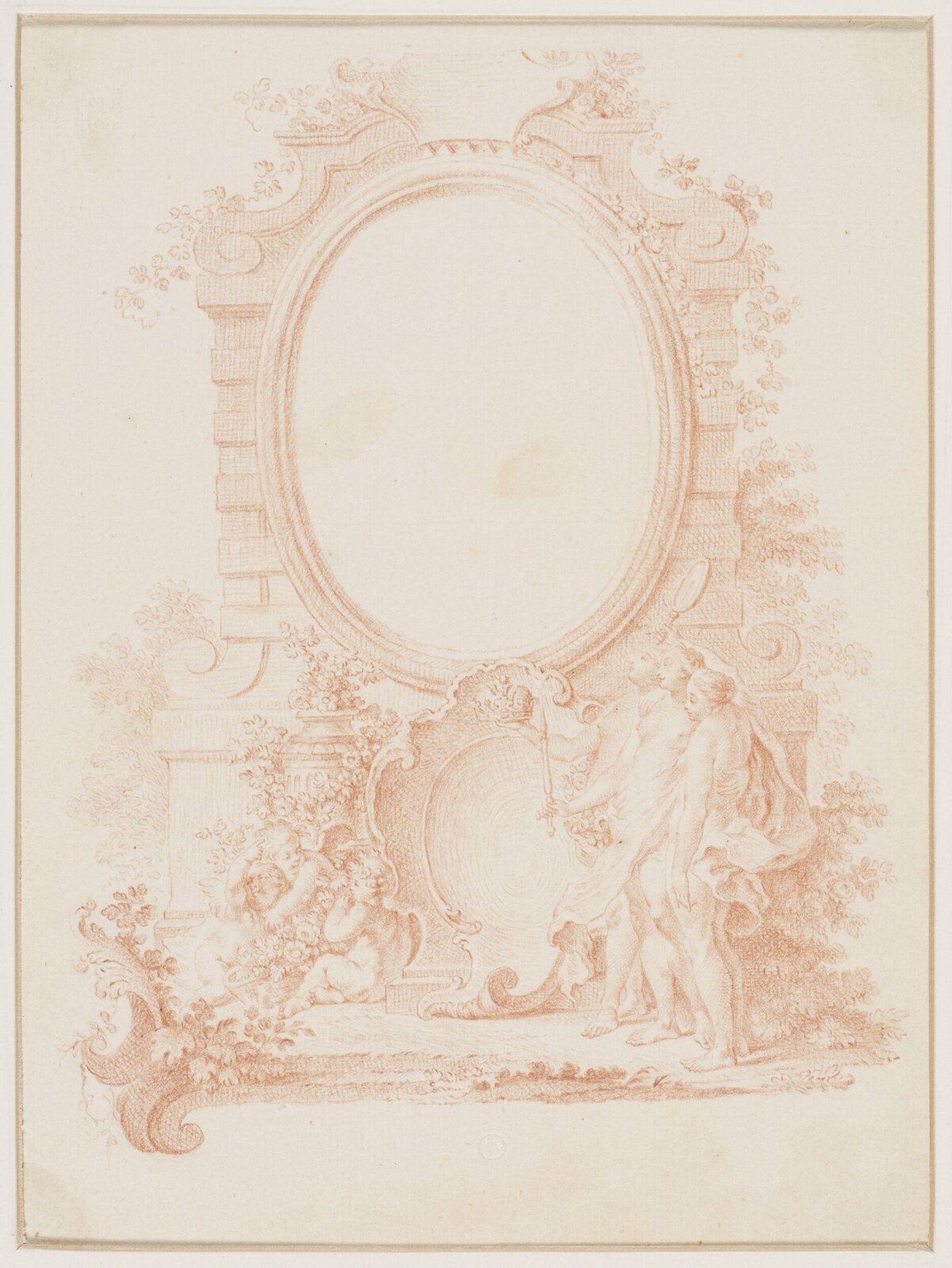 Drawing, attributed to François Boucher, 18th century