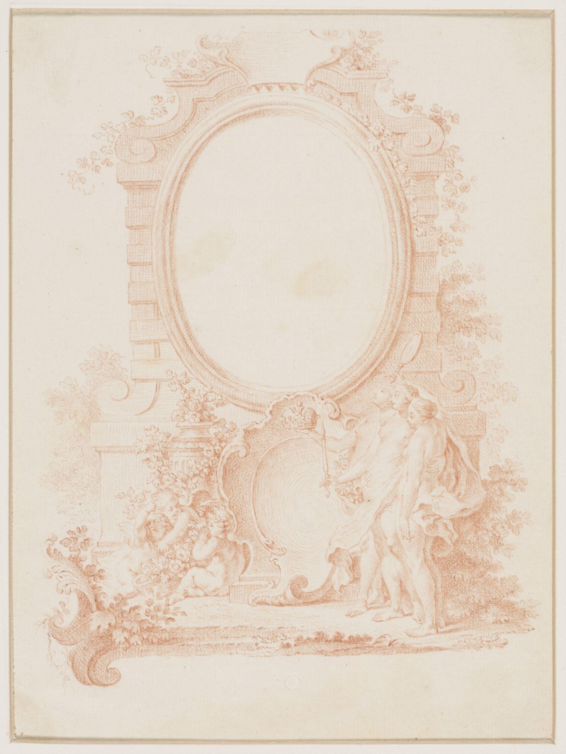 Drawing, attributed to François Boucher, 18th century