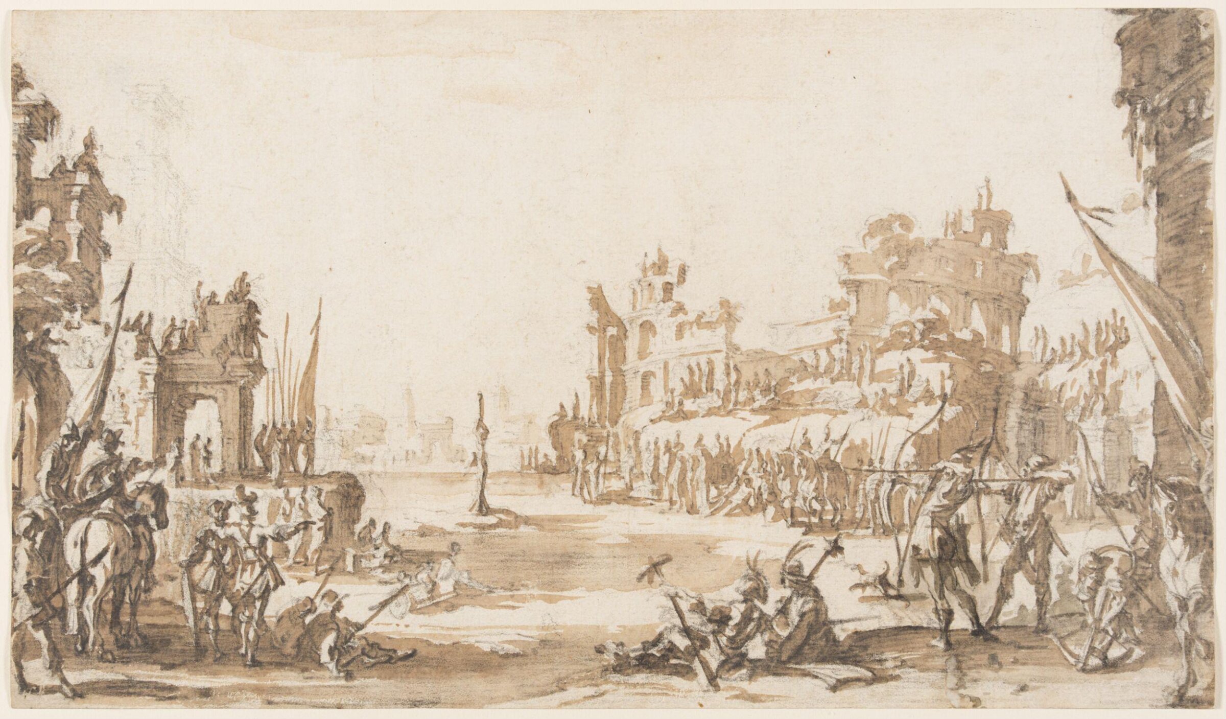 The Martyrdom of St. Sebastian, Callot, ca. 1615-35