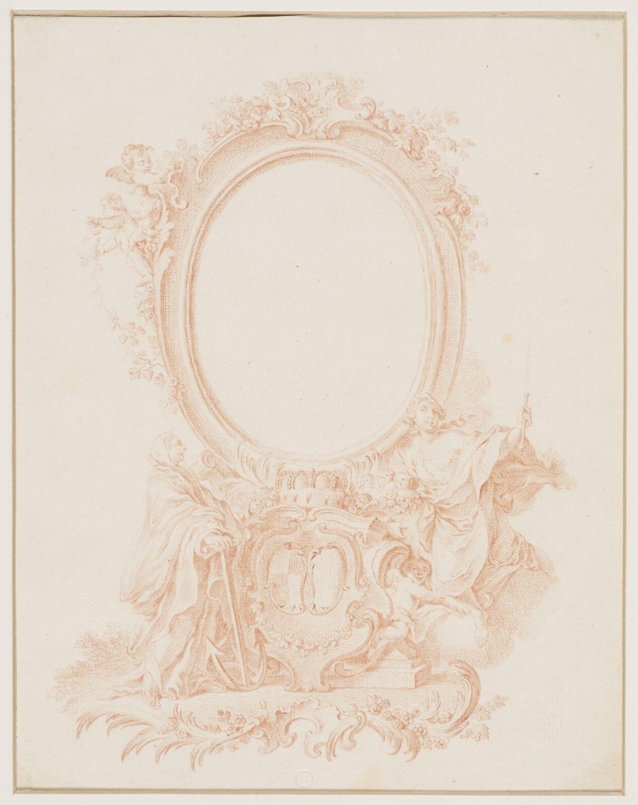 Drawing, attributed to François Boucher, 18th century
