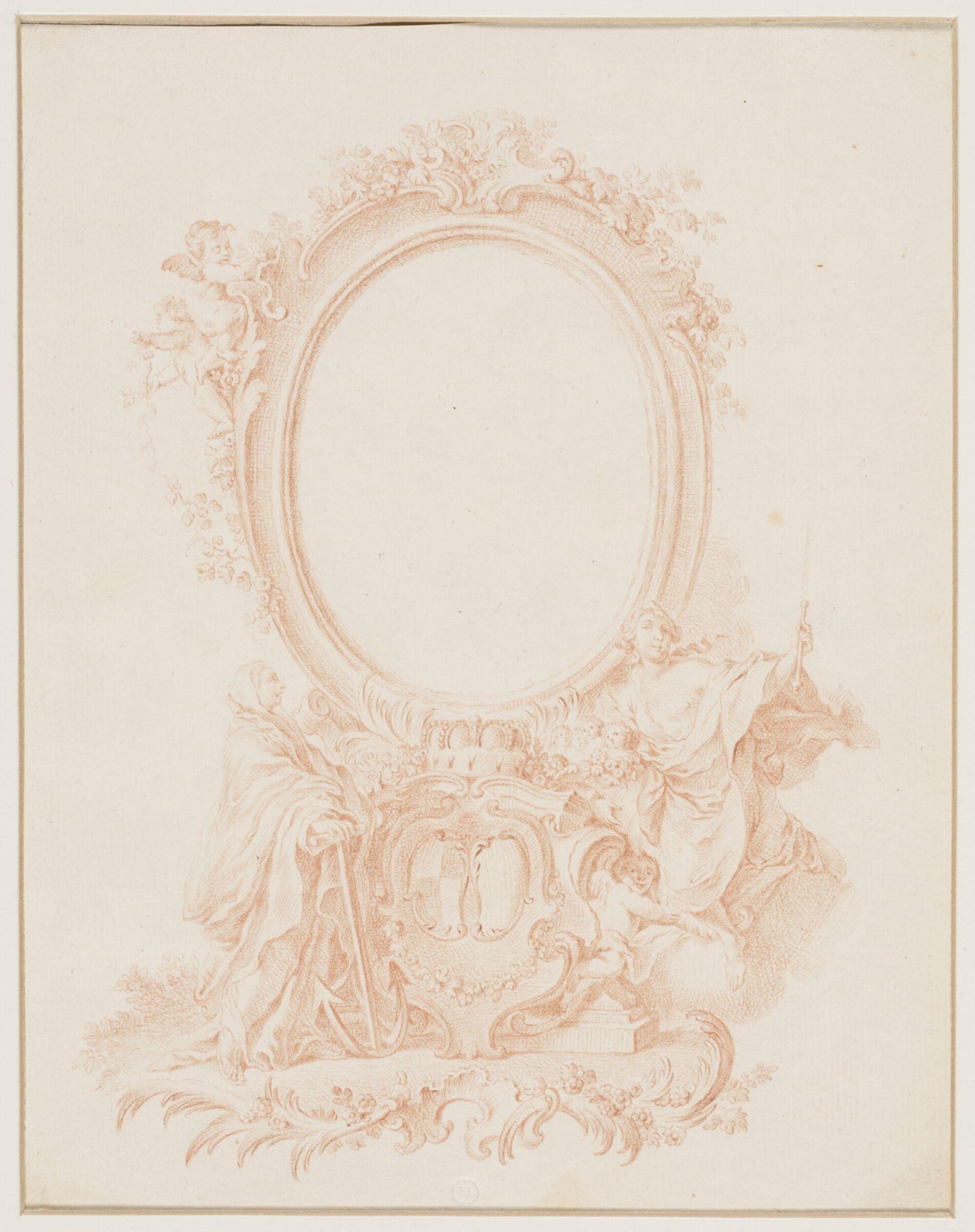 Drawing, attributed to François Boucher, 18th century