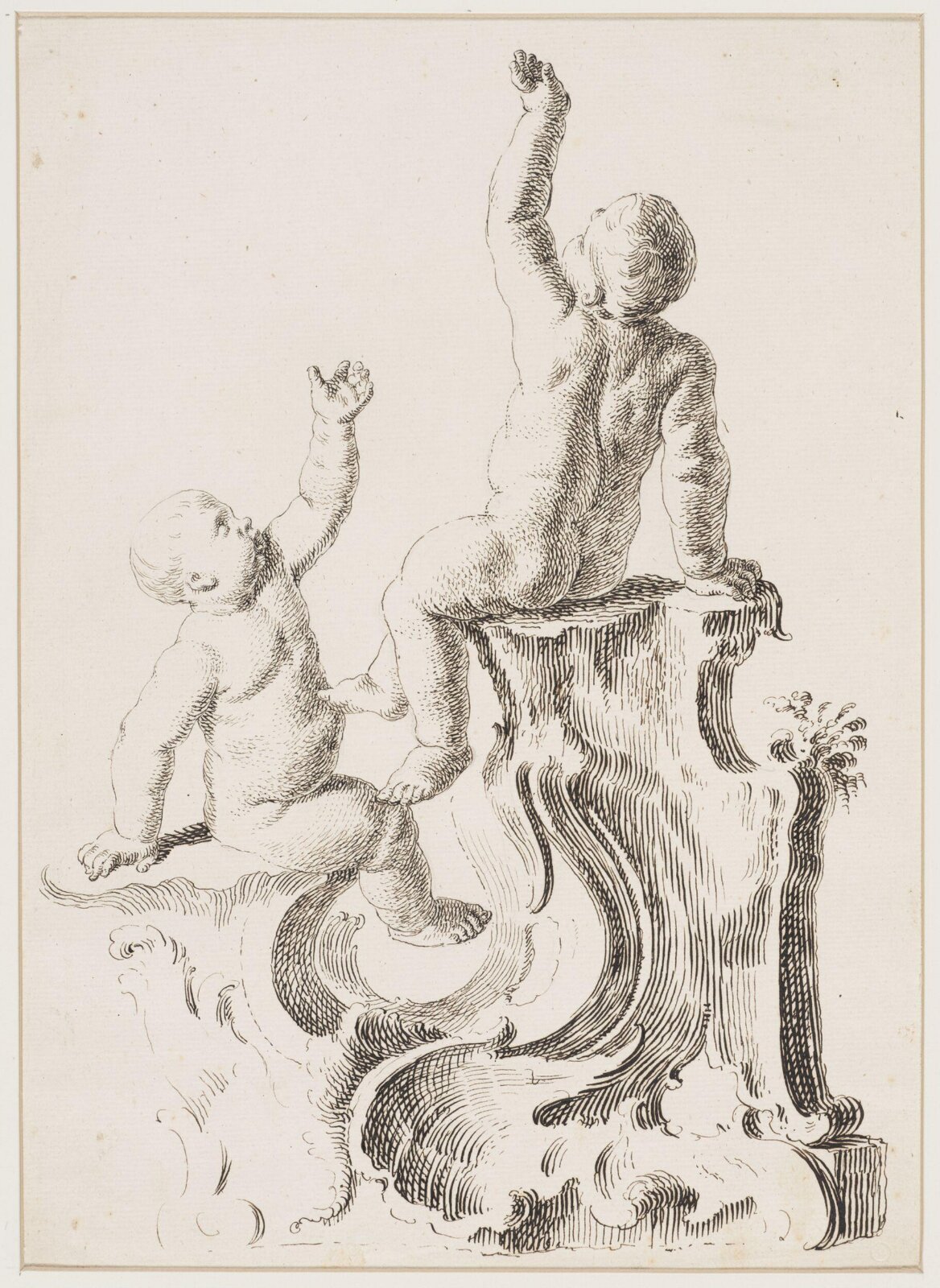 Drawing, attributed to François Boucher, 18th century