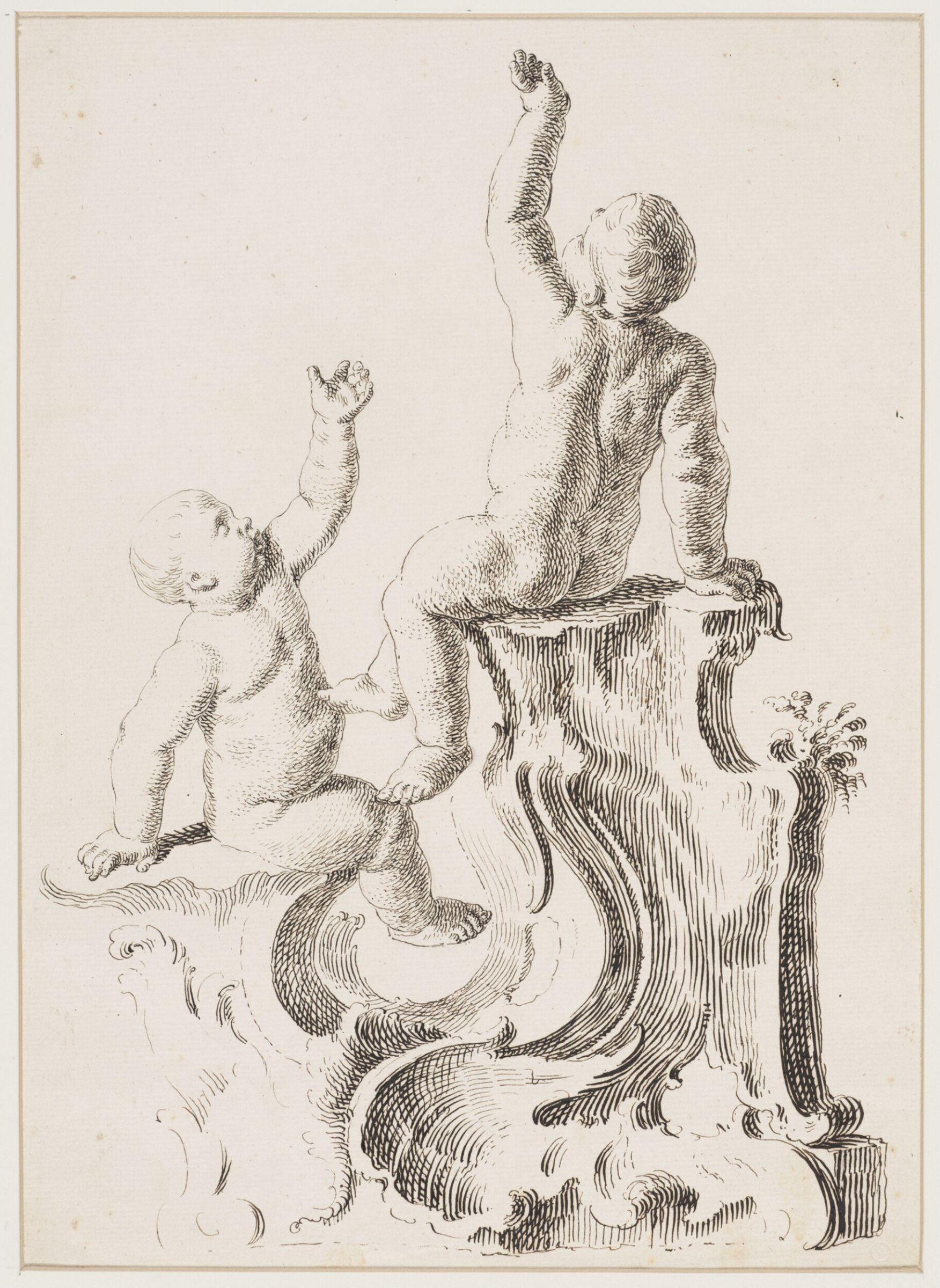 Drawing, attributed to François Boucher, 18th century