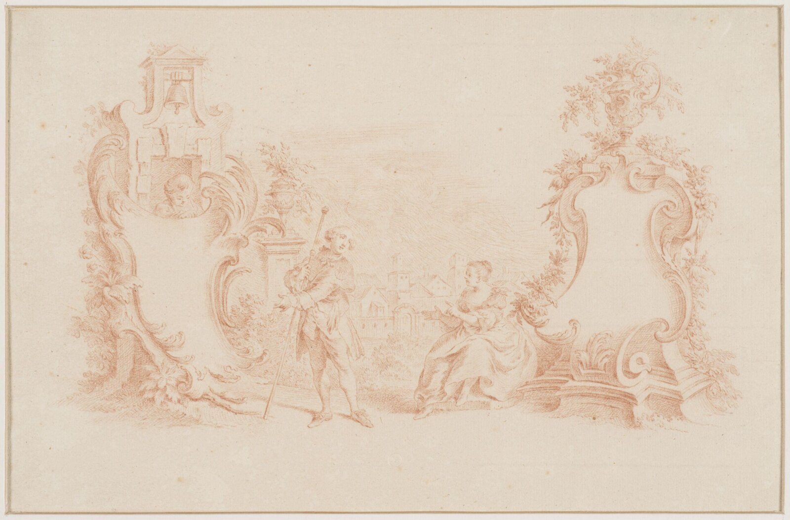 Drawing, attributed to François Boucher, 18th century