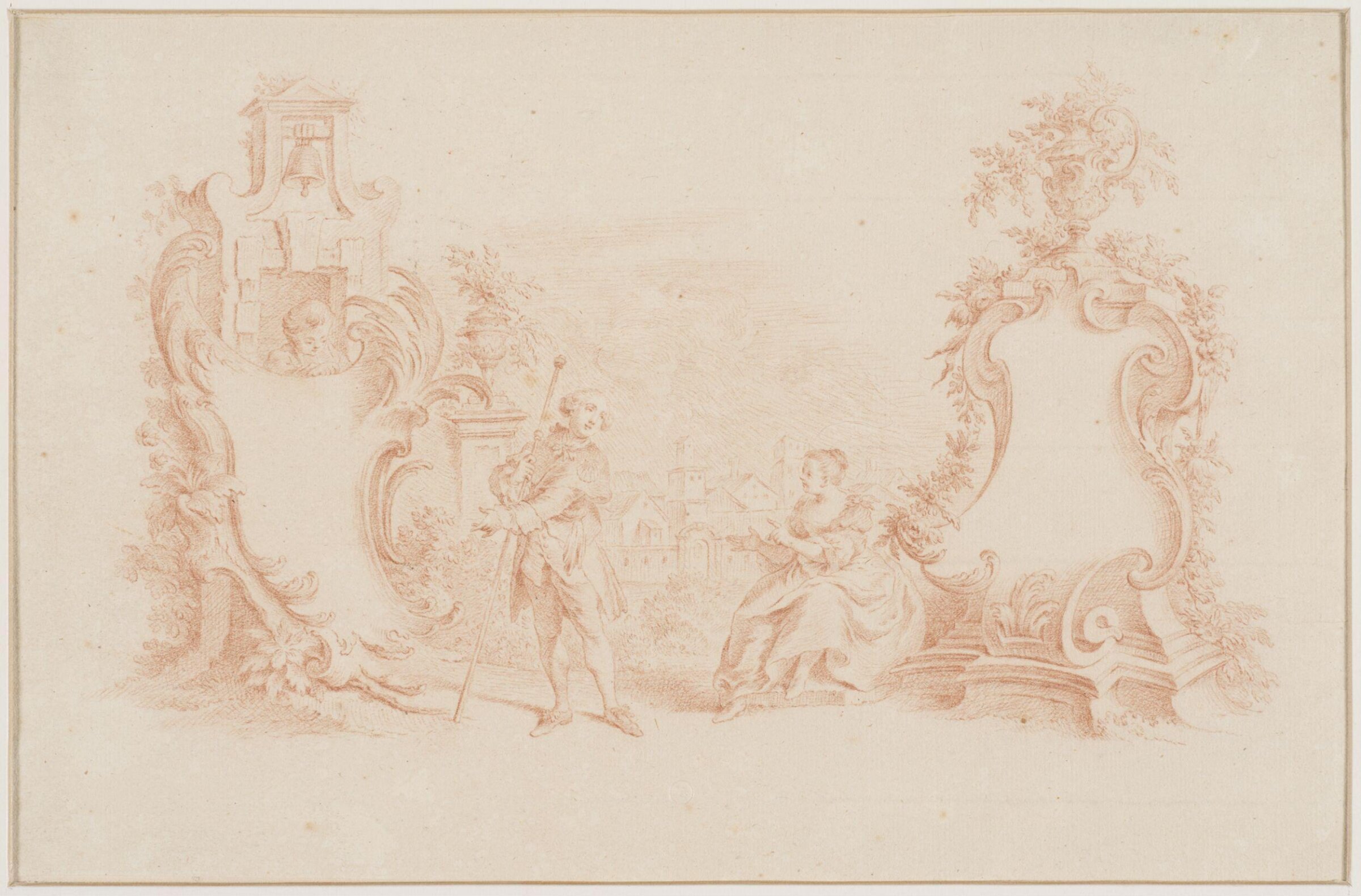 Drawing, attributed to François Boucher, 18th century
