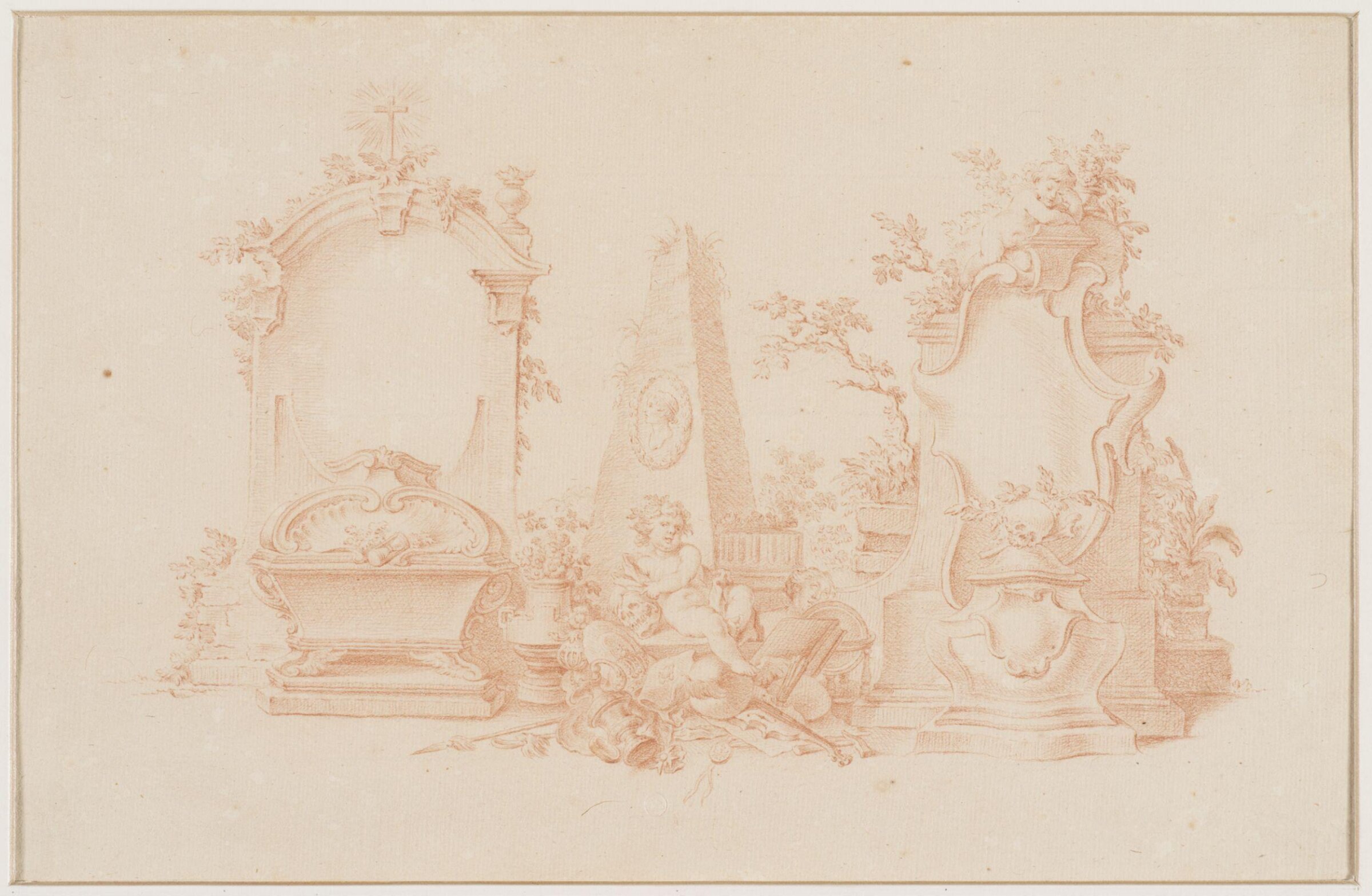 Drawing, attributed to François Boucher, 18th century